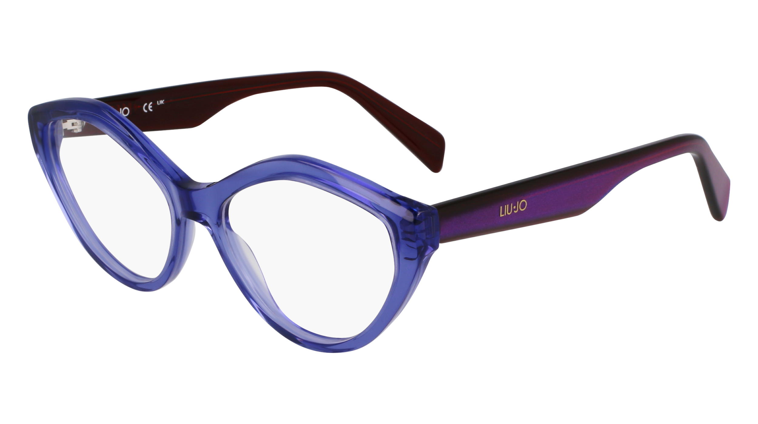 0886895665674 - Damen LJ2814 400 Rahmen von BRILLEN Acetat Blau  Cat Eye Normal