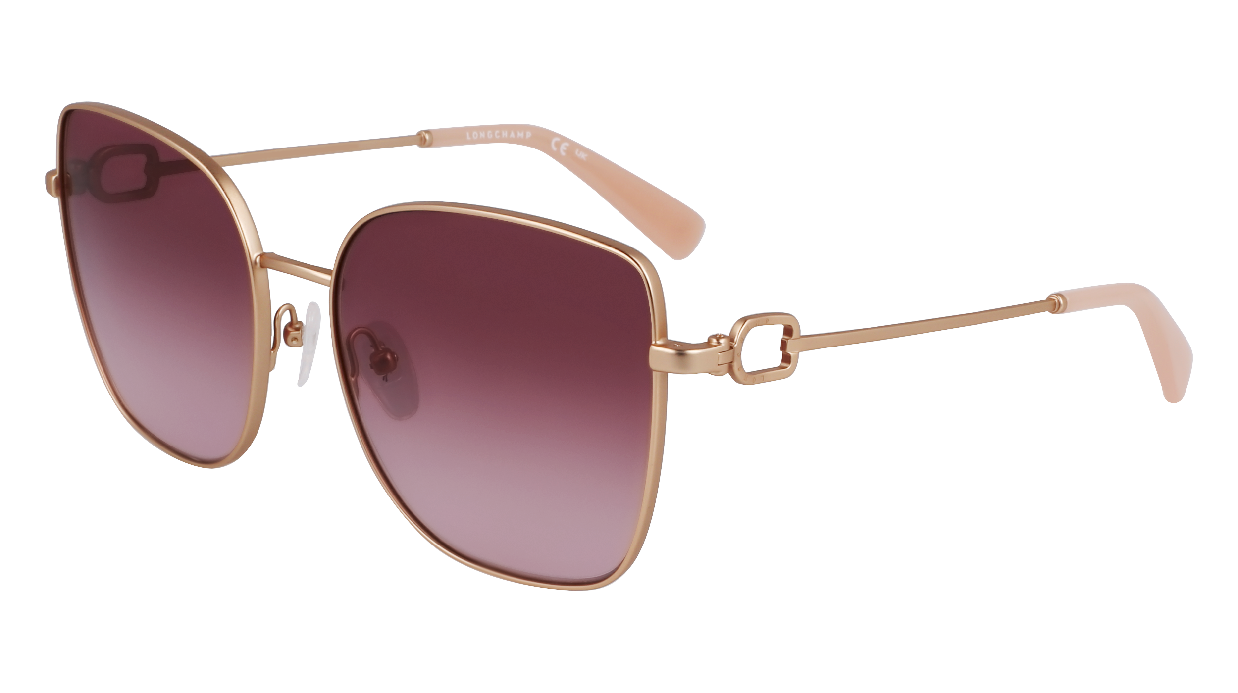 0886895666473 - LONGCHAMP Damen LO177S 773 Gläser SONNENBRILLEN Metall Gold Schmetterling Normal 0886895666473 - LONGCHAMP Damen LO177S 773 Gläser SONNENBRILLEN Metall Gold Schmetterling Normal