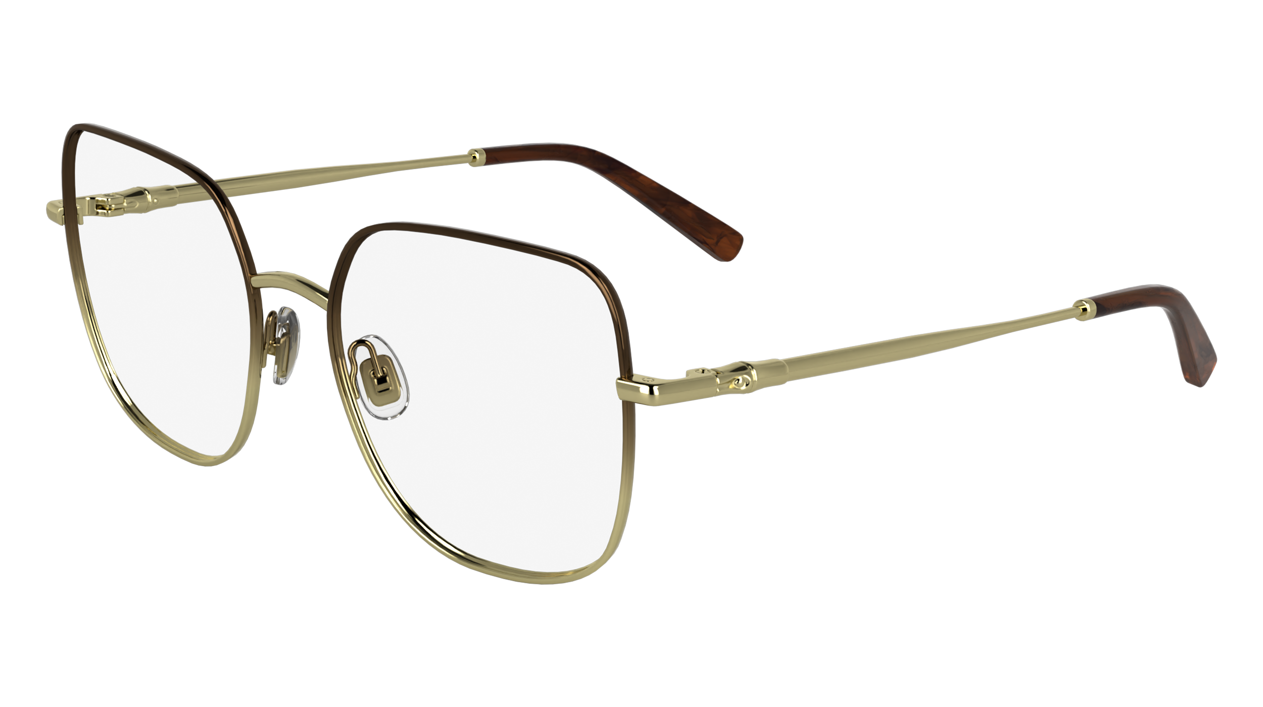 0886895666640 - LONGCHAMP Damen LONGCHAMP LO2167 726 Optische Fassungen Metall Gold  Schmetterling Normal