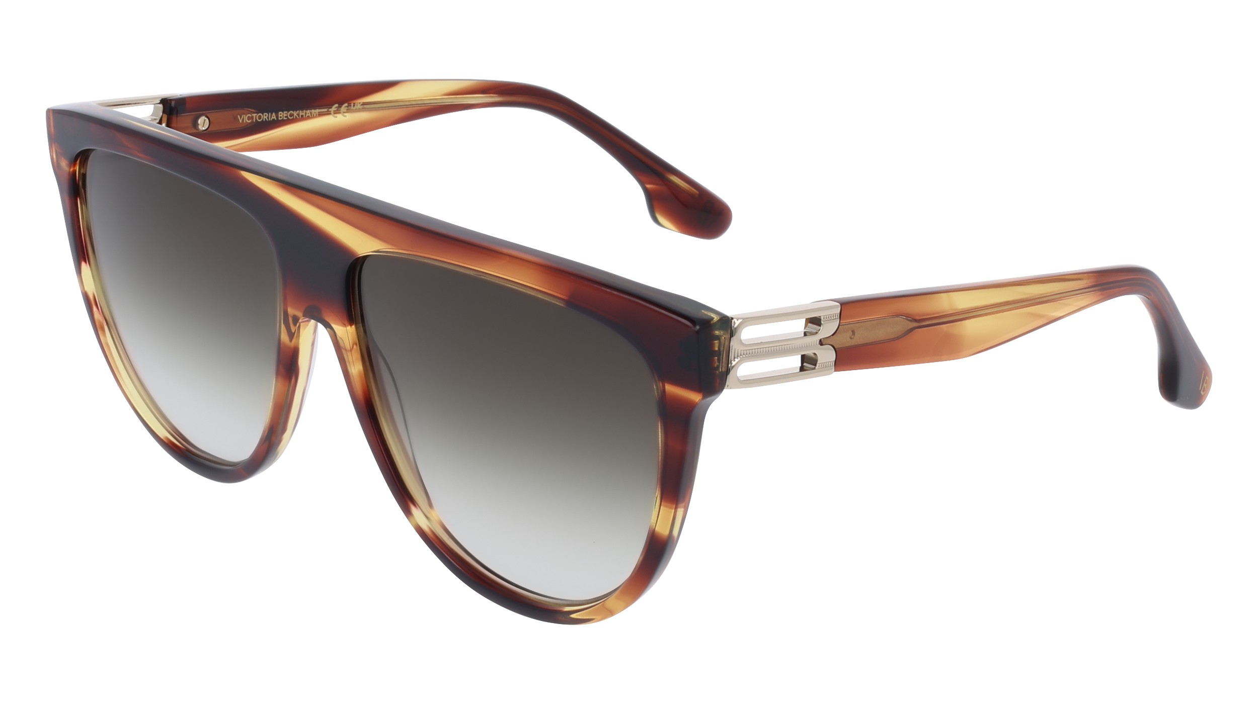 0886895670227 - Damen VB680S 230 Gläser SONNENBRILLEN Acetat Braun  Pilot Normal