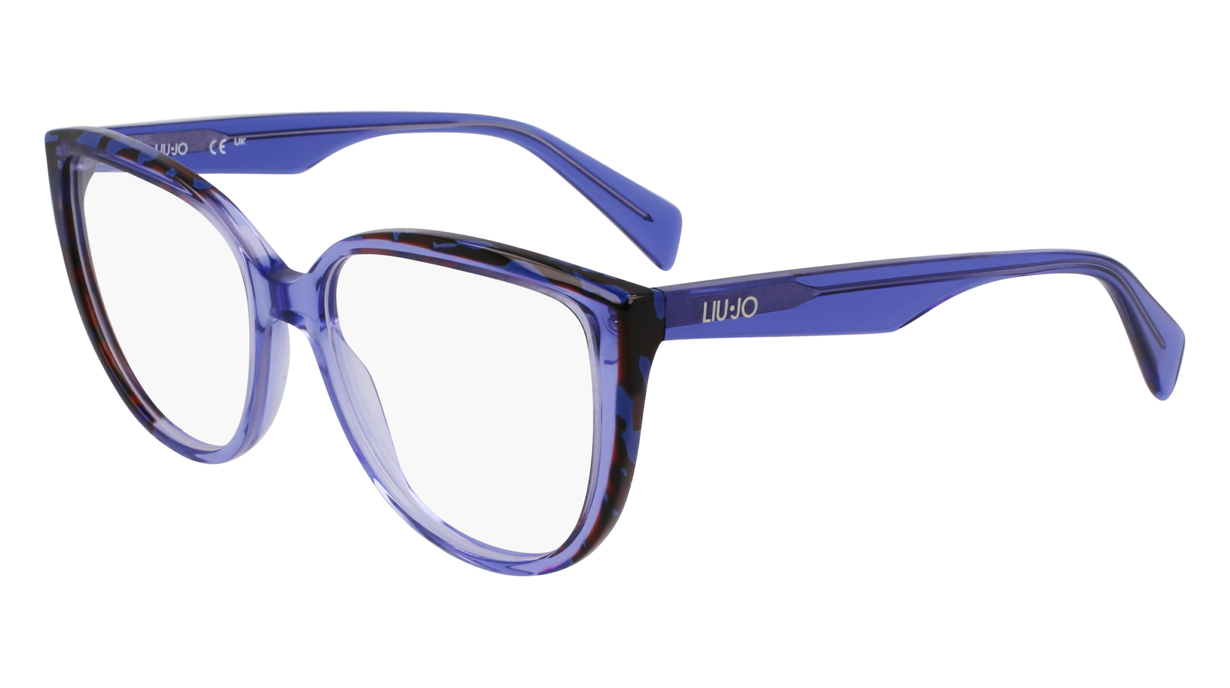 0886895672740 - Damen LJ2807 438 Rahmen von BRILLEN Acetat Blau  Cat Eye Normal