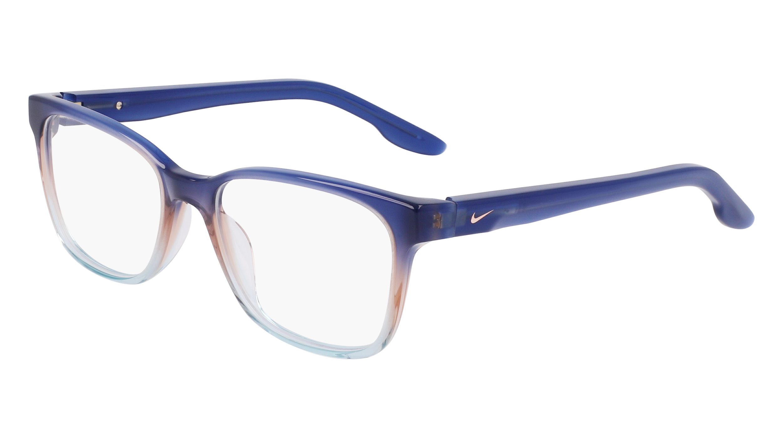 0886895674713 - Damen NIKE 7177 407 Rahmen von BRILLEN Acetat Blau  Quadratisch Normal