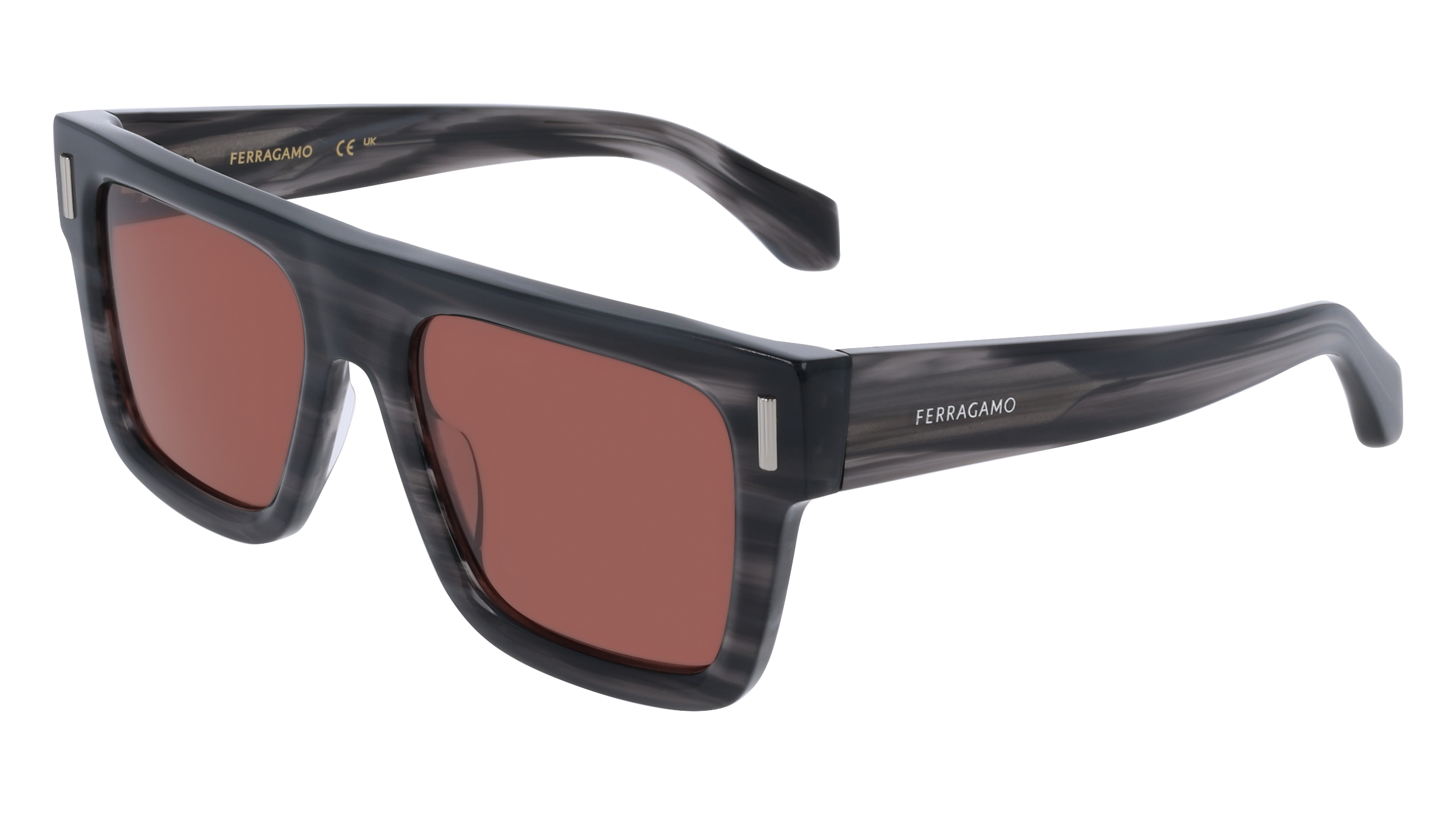 0886895676151 - Uomo SF2063SE 014 Gläser SONNENBRILLEN Acetato Grigio  Squadrata Normale