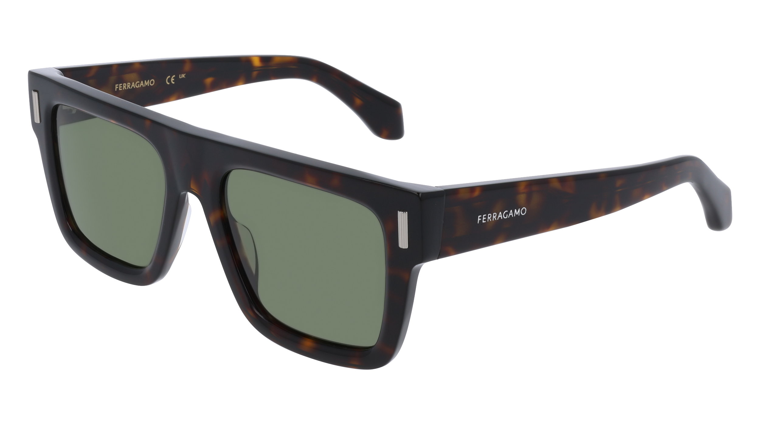 0886895676175 - Uomo SF2063SE 242 Occhiali da sole Acetato Havana  Squadrata Normale