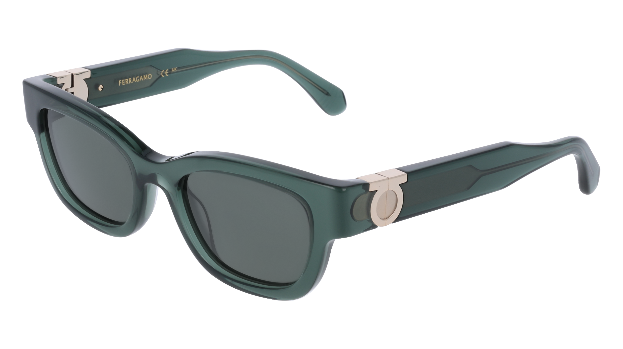 0886895676335 - Damen SF2067S 317 Gläser SONNENBRILLEN Acetat Grün  Quadratisch Normal