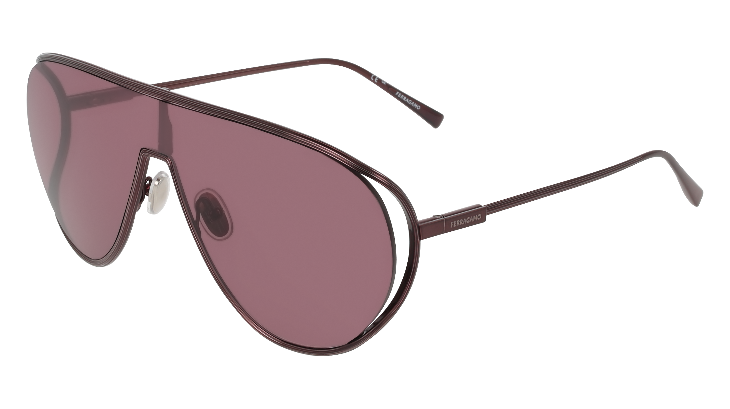 0886895677813 - Damen SF323S 601 Gläser SONNENBRILLEN Metall Bordeaux  Pilot Normal