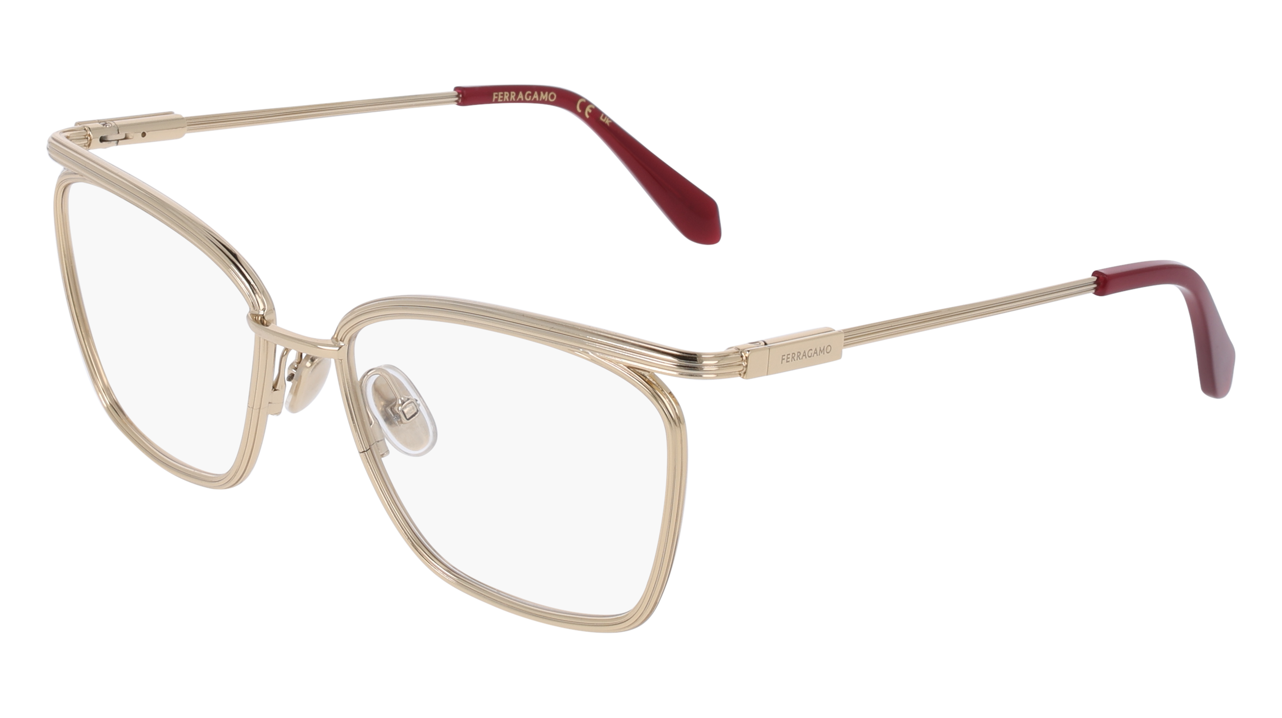 0886895678414 - Donna SF2235 710 Rahmen von BRILLEN Metallo Oro  Squadrata Normale