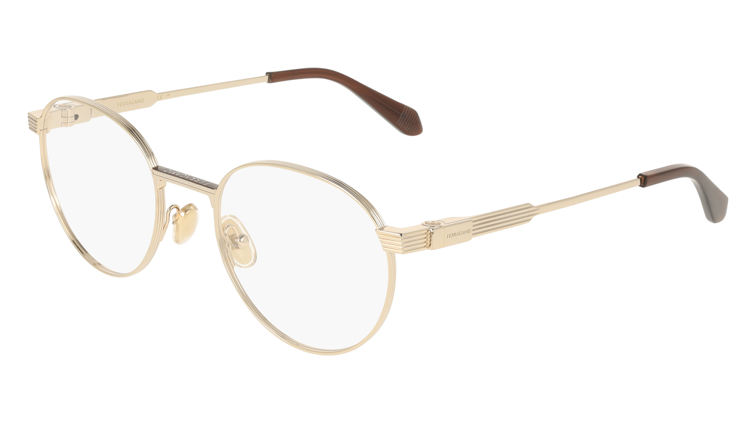 0886895678506 - Herren SF2596 710 Optische Fassungen Titan Gold  Geometrisch Normal
