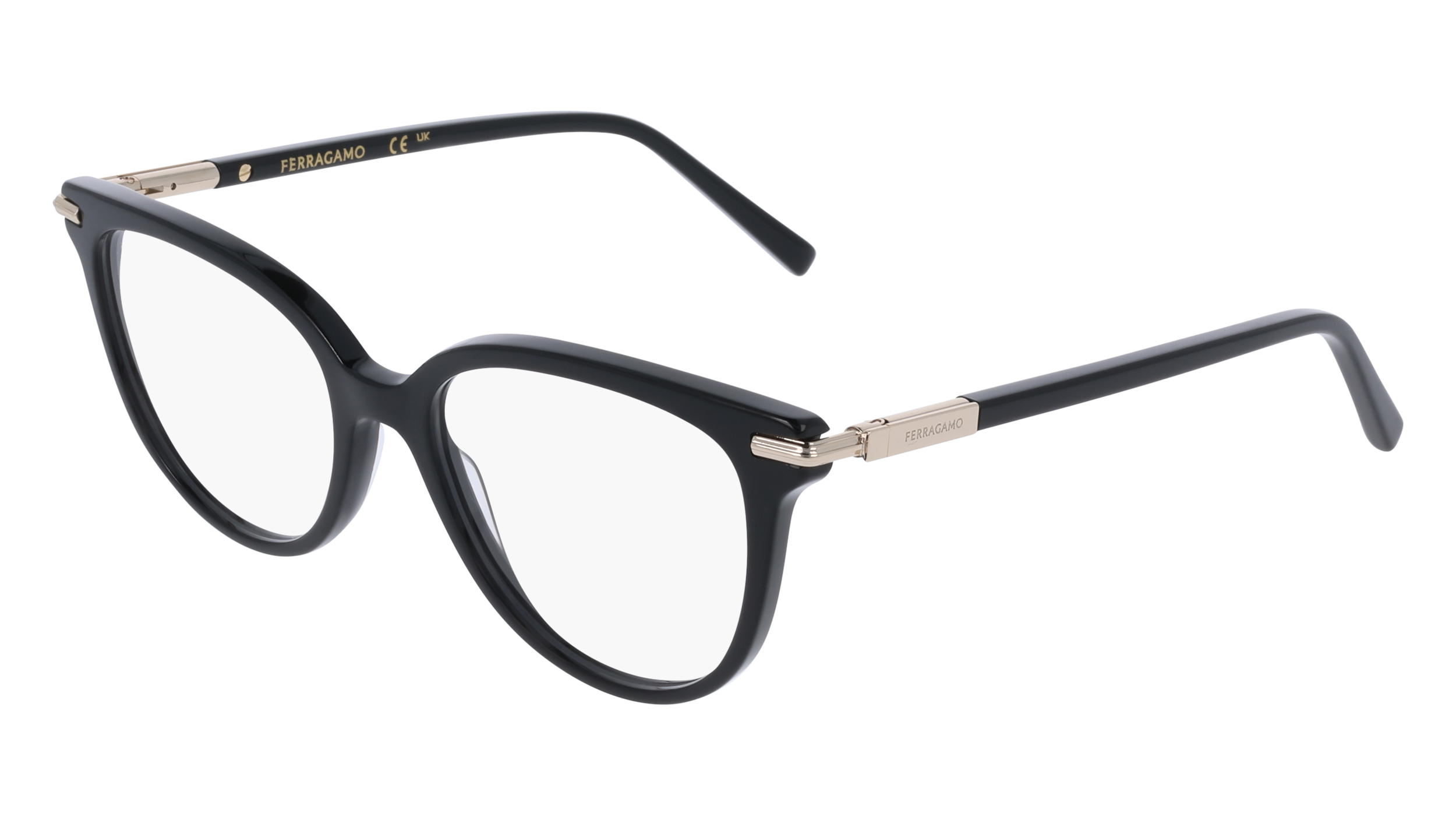 0886895678636 - Damen SF3026 001 Optische Fassungen Acetat Schwarz  Schmetterling Normal