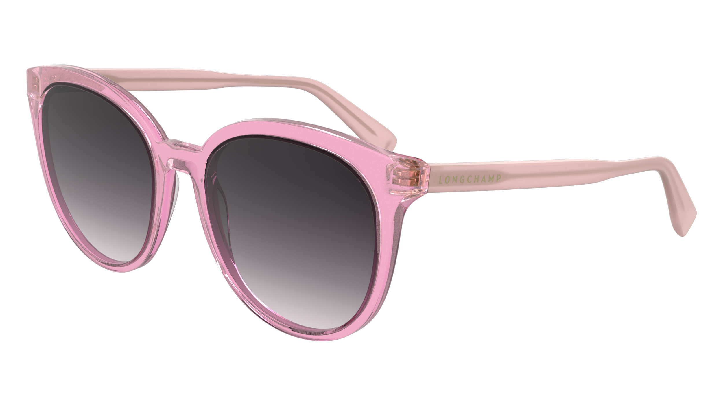 0886895682619 - LONGCHAMP Damen LO752S 650 Gläser SONNENBRILLEN Acetat Rosa  Rund Normal