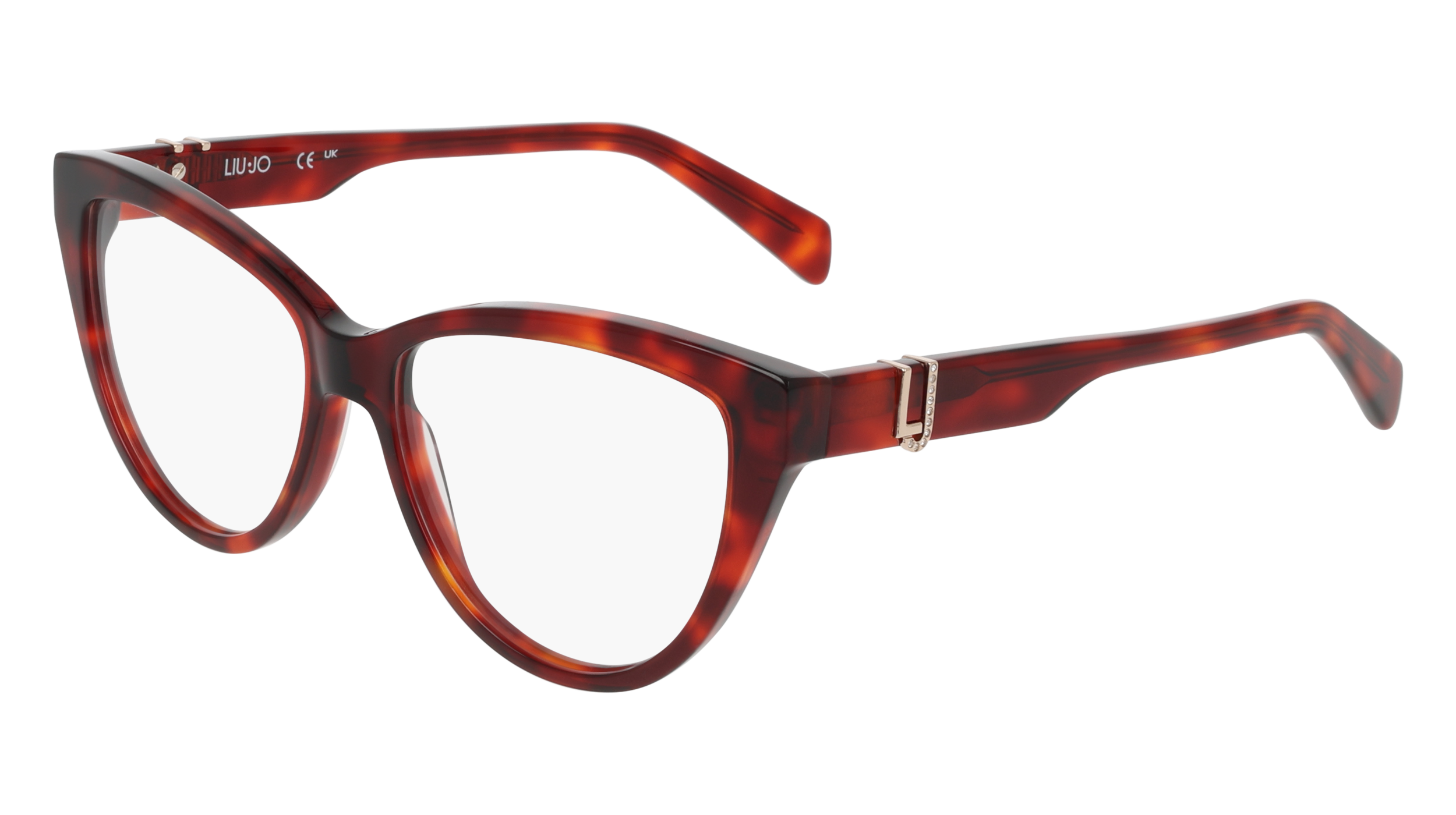 0886895685894 - Damen LJ2826R 640 Rahmen von BRILLEN Acetat Rot  Cat Eye Normal