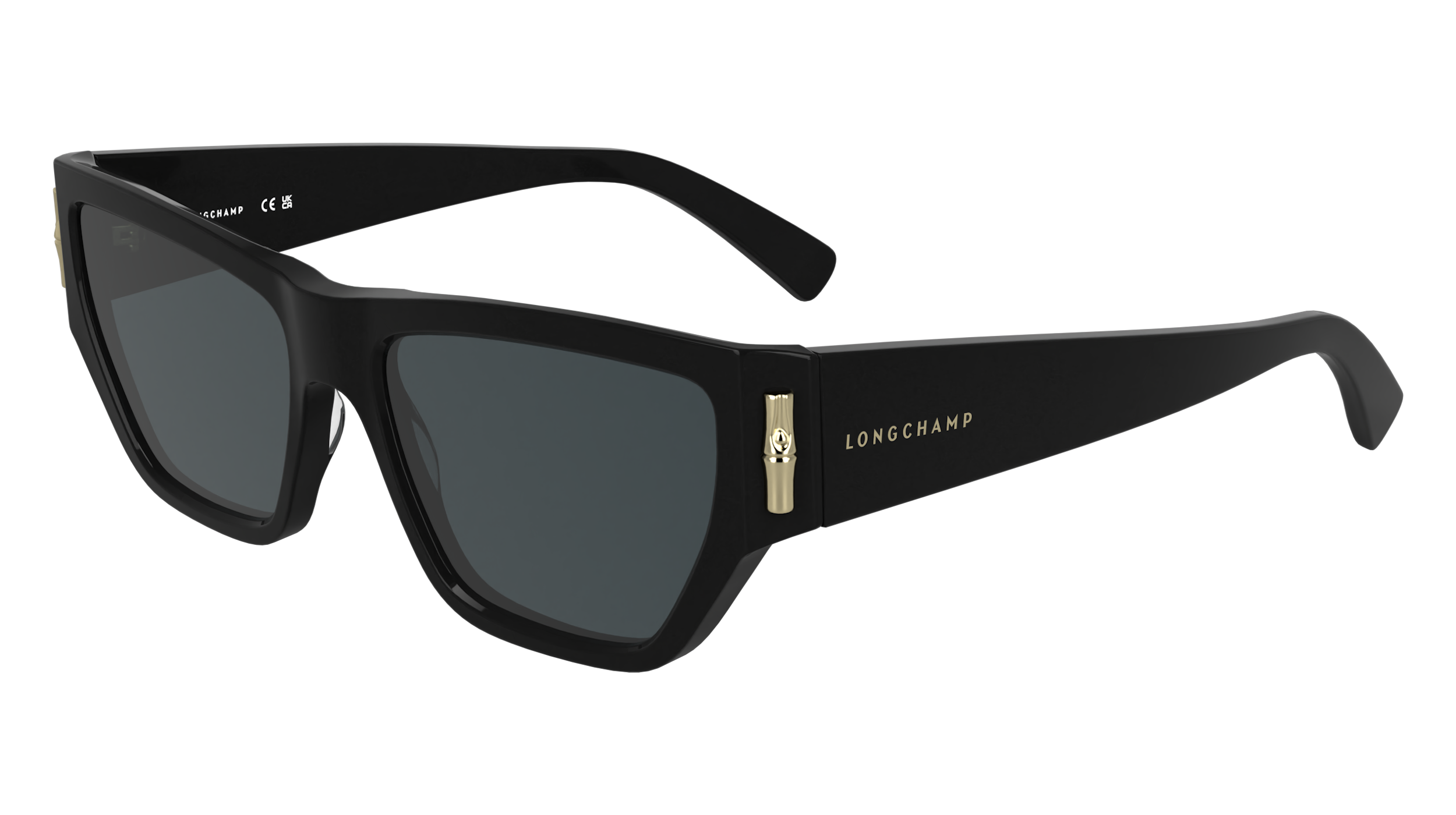 0886895687454 - LONGCHAMP Damen LO774S 001 Gläser SONNENBRILLEN Acetat Schwarz  Quadratisch Normal