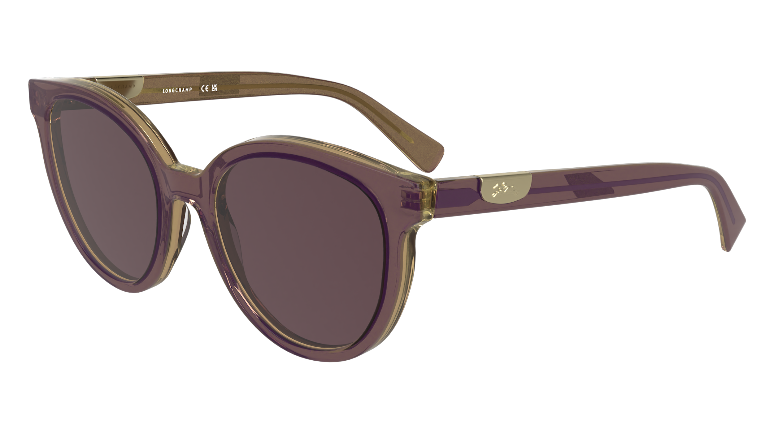 0886895687515 - LONGCHAMP Damen LO773S 506 Gläser SONNENBRILLEN Acetat   Rund Normal