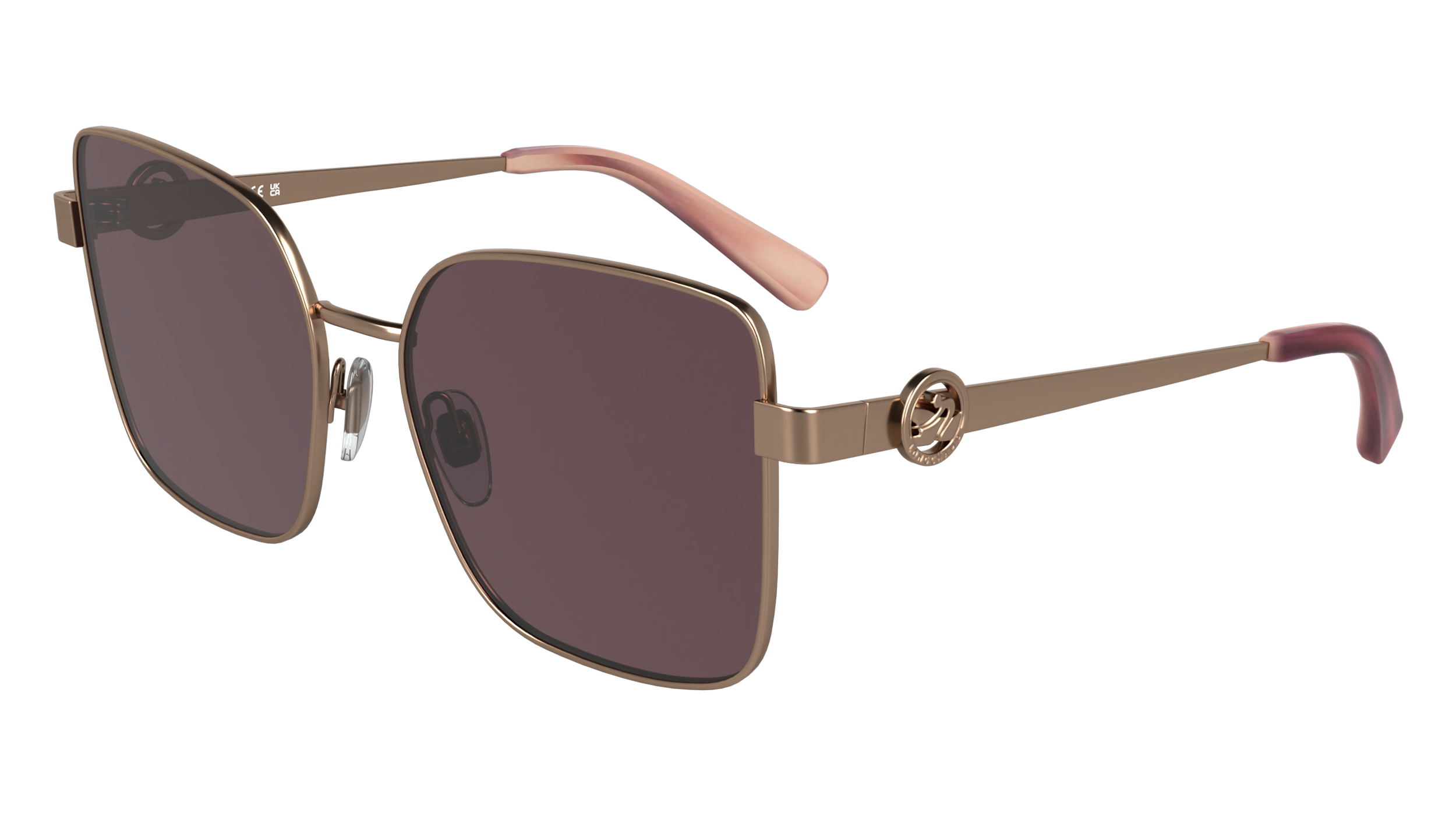 0886895692168 - LONGCHAMP Damen LO181S 738 Gläser SONNENBRILLEN Metall Gold  Schmetterling Normal