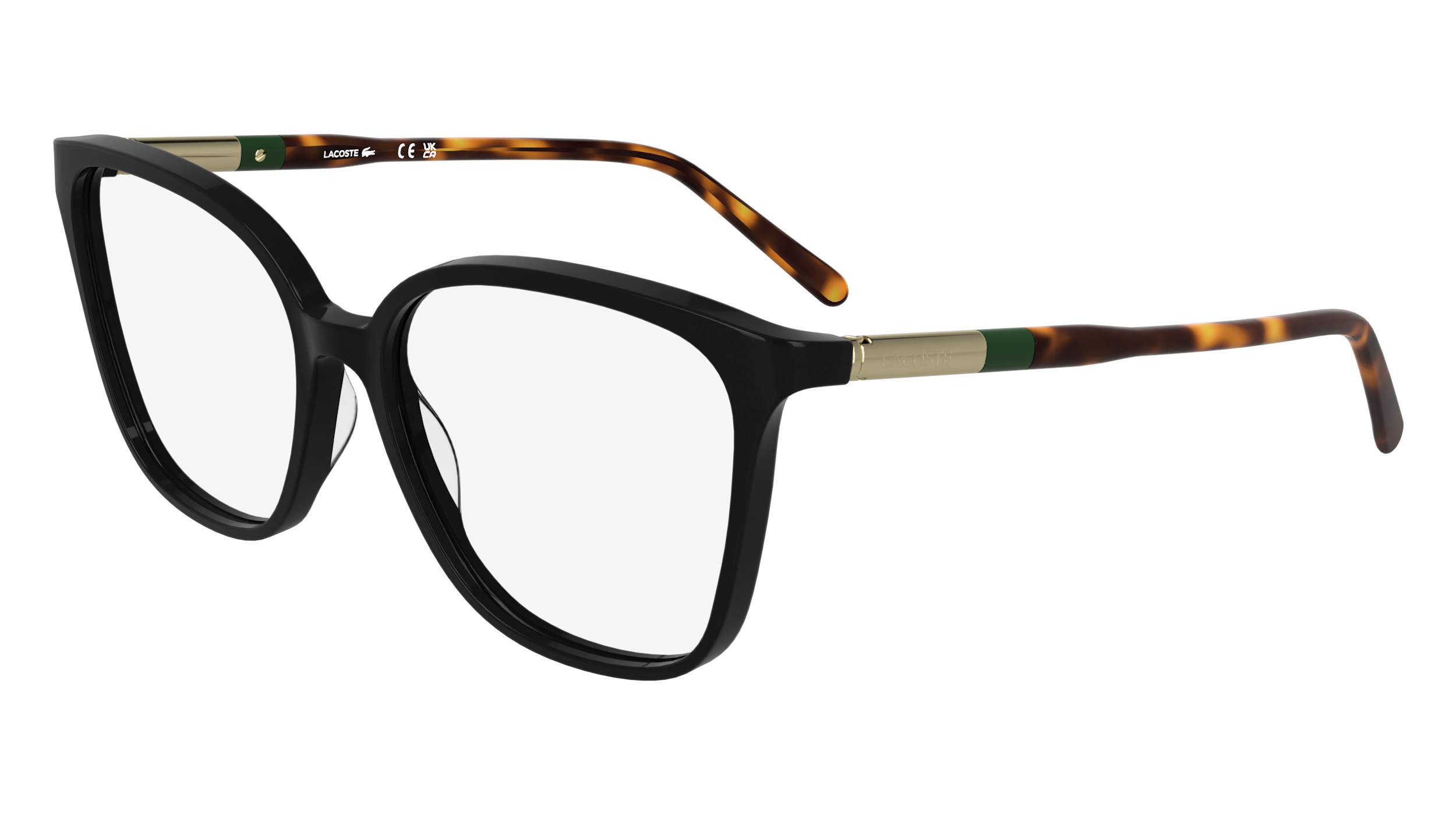 0886895693288 - Damen L2985 001 Rahmen von BRILLEN Acetat Schwarz  Quadratisch Normal