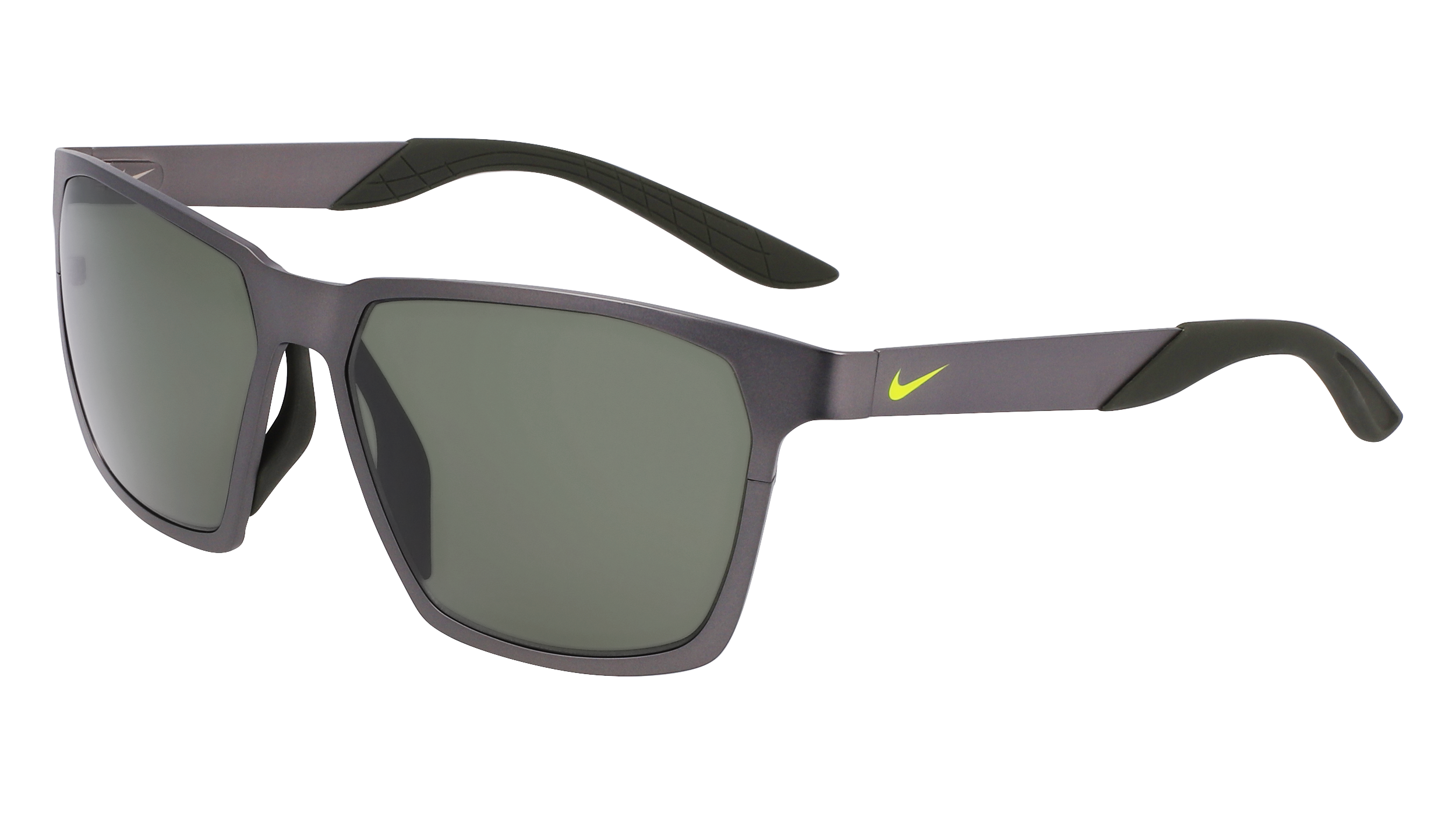 0886895695756 - Herren NIKE MAVERICK VALOR PL IF0968X 900 Gläser SONNENBRILLEN Metall Grigio Verde Quadratisch Normal