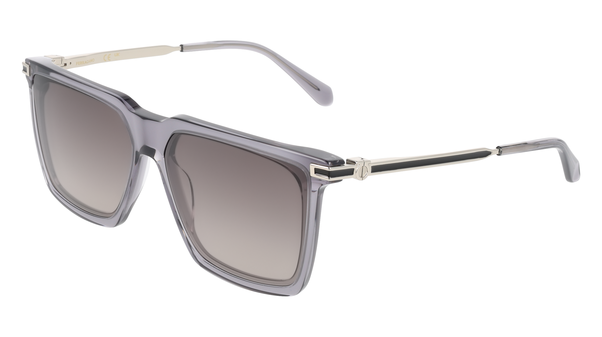 0886895696432 - Herren SF2077SLBI 20 Sonnenbrillen Acetat Grau Grau Quadratisch Normal Schattiert