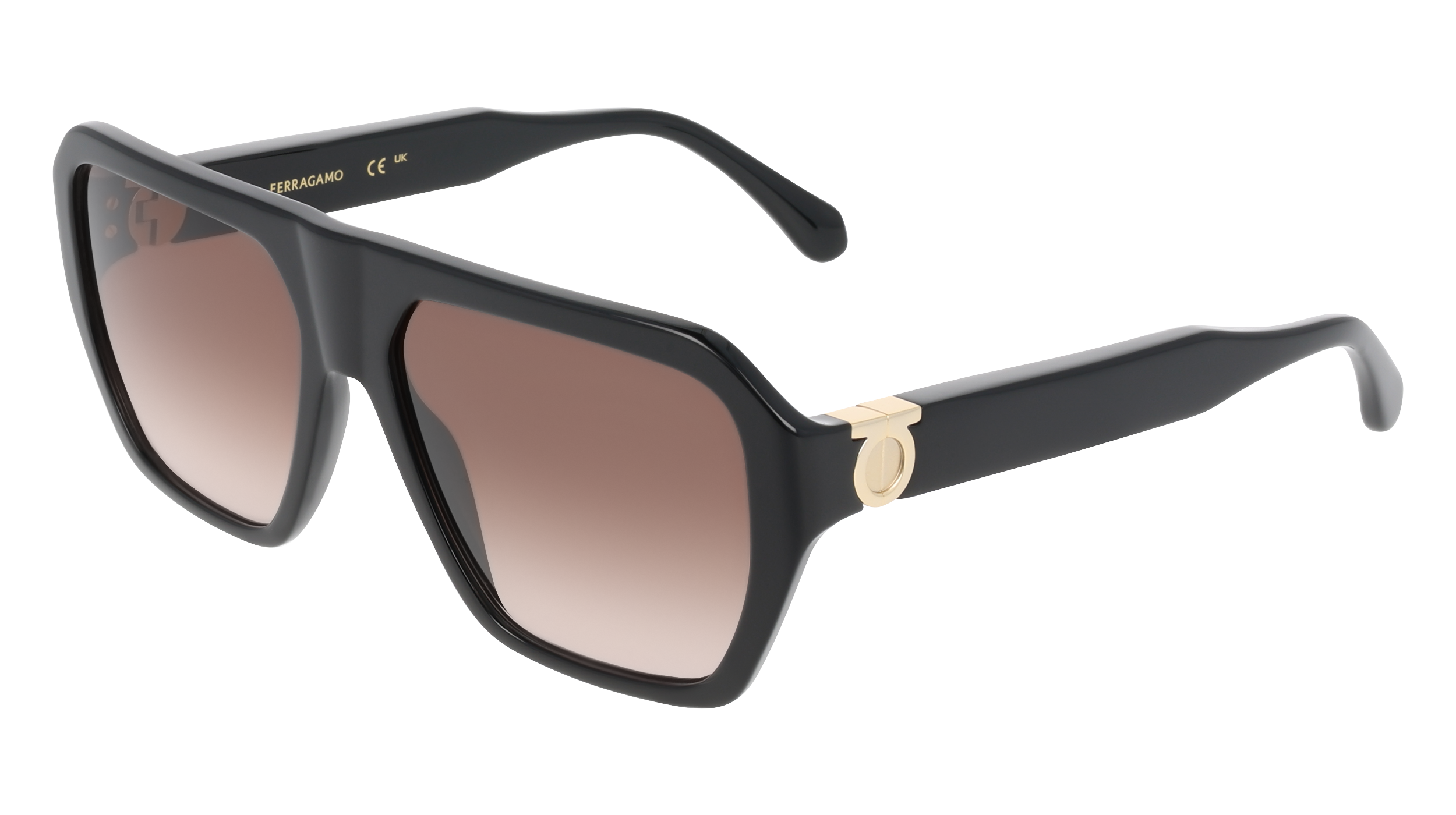 0886895697422 - Herren SF2080SLBI 3 Sonnenbrillen Acetat Schwarz Braun Quadratisch Normal Schattiert