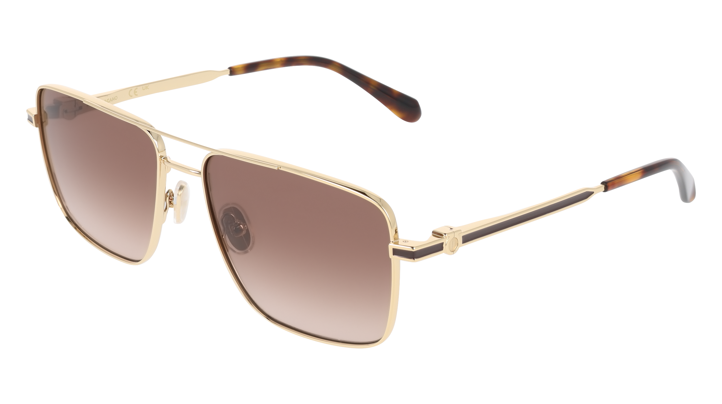 0886895697453 - Herren SF329SLBI 700 Sonnenbrillen Metall Gold Braun Quadratisch Normal Schattiert