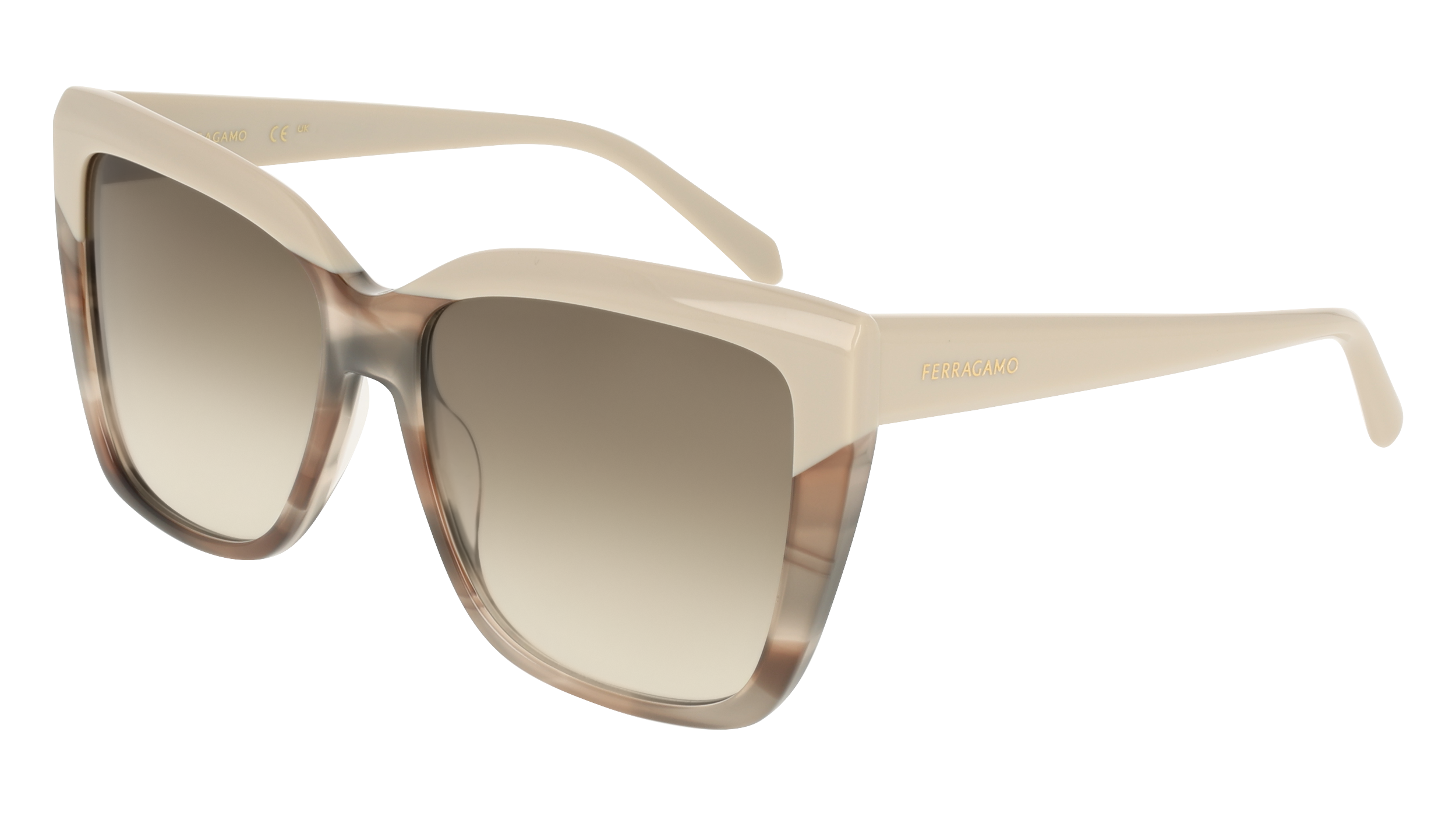 0886895705738 - Damen SF1102S 251 Gläser SONNENBRILLEN Acetat  Braun Quadratisch Normal