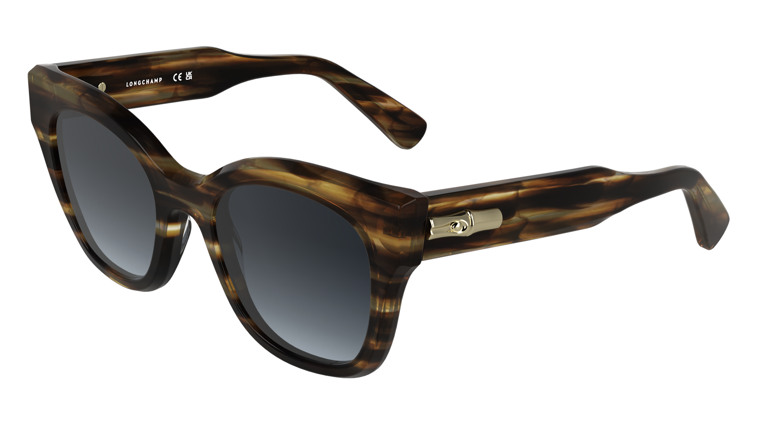 0886895721875 - LONGCHAMP Damen LONGCHAMP LO791S 211 Sonnenbrillen Acetat Braun  Quadratisch Normal Schattiert