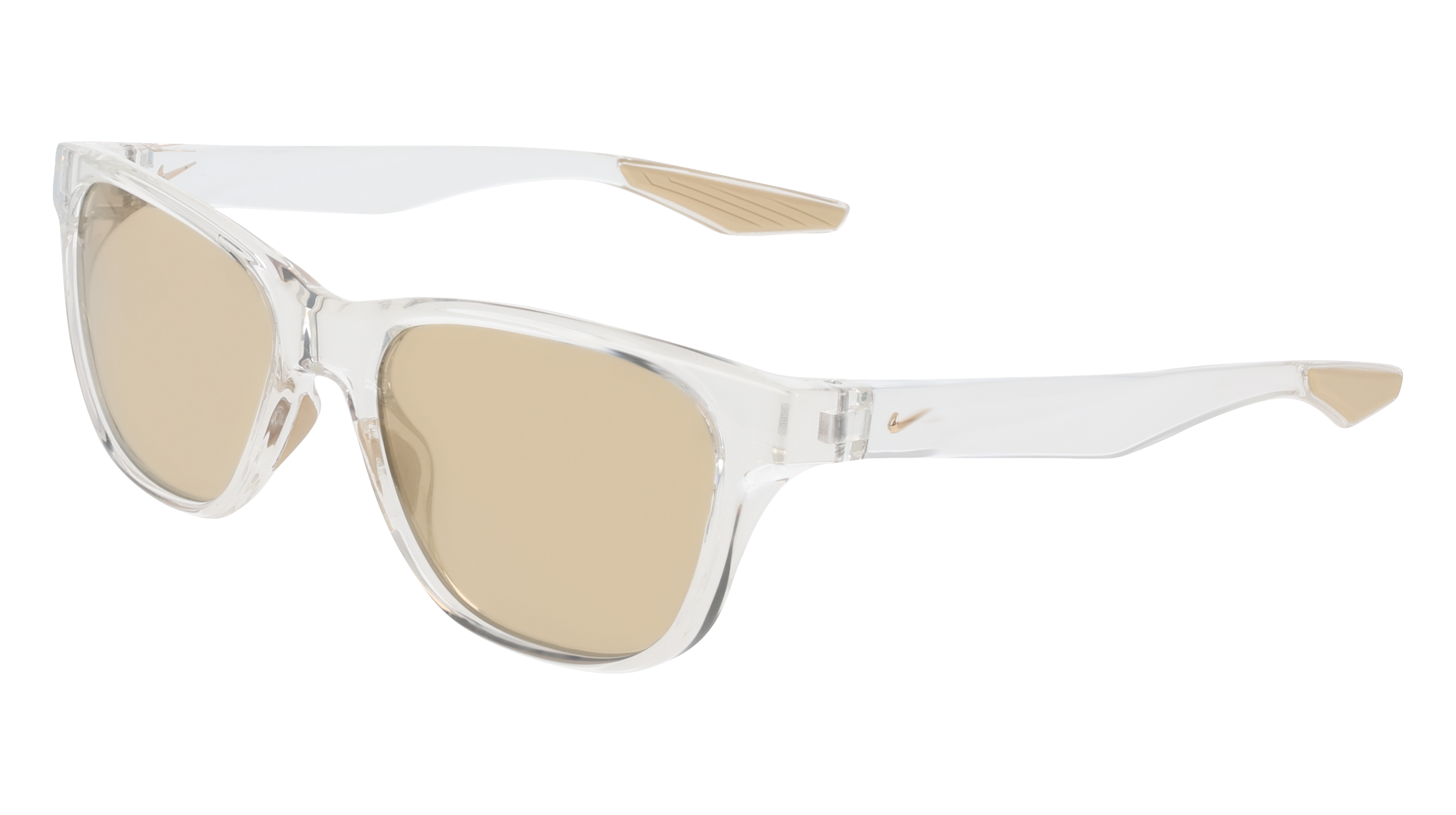 0886895727051 - Unisex NIKE EXPLORE SWAY IO0102X 975 Sonnenbrillen Bio-Injekt Transparent Gold Quadratisch Gespiegelt