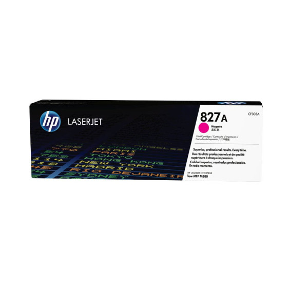 0887111323941 - 827A - Magenta - Original - LaserJet - Tonerpatrone (CF303A) - für Color LaserJet Managed M880 Color LaserJet Managed Flow MFP M880 (CF303A)