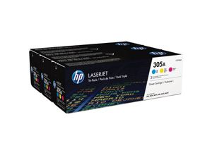 0887111403049 - Hewlett Packard - hp CF370AM   305A Original Toner Multipack (Cyan Magenta Gelb) (CF370AM)