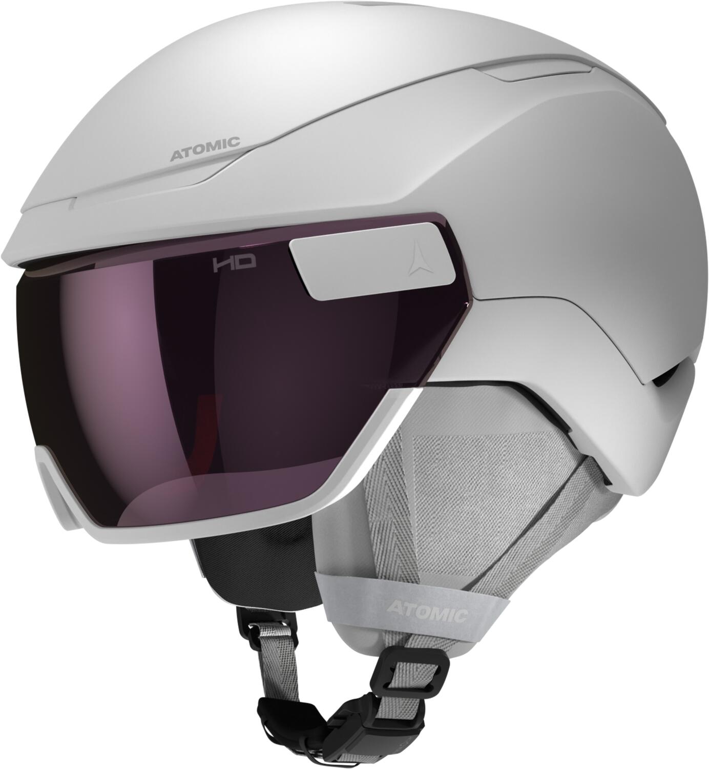 0887445465652 - Revent GT AMID Visier HD Skihelm (55-59 cm white heather)