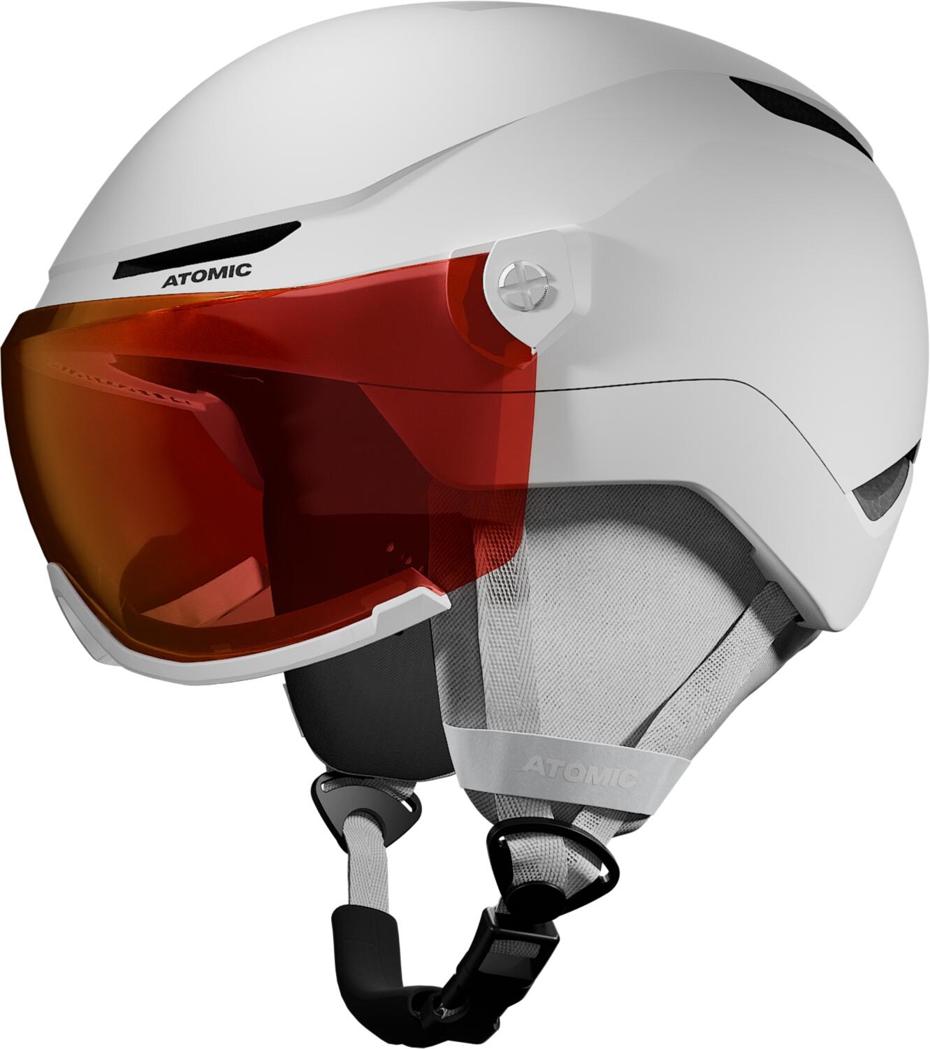 0887445466628 - Revent Visor Junior Skihelm (48-52 cm white heather)
