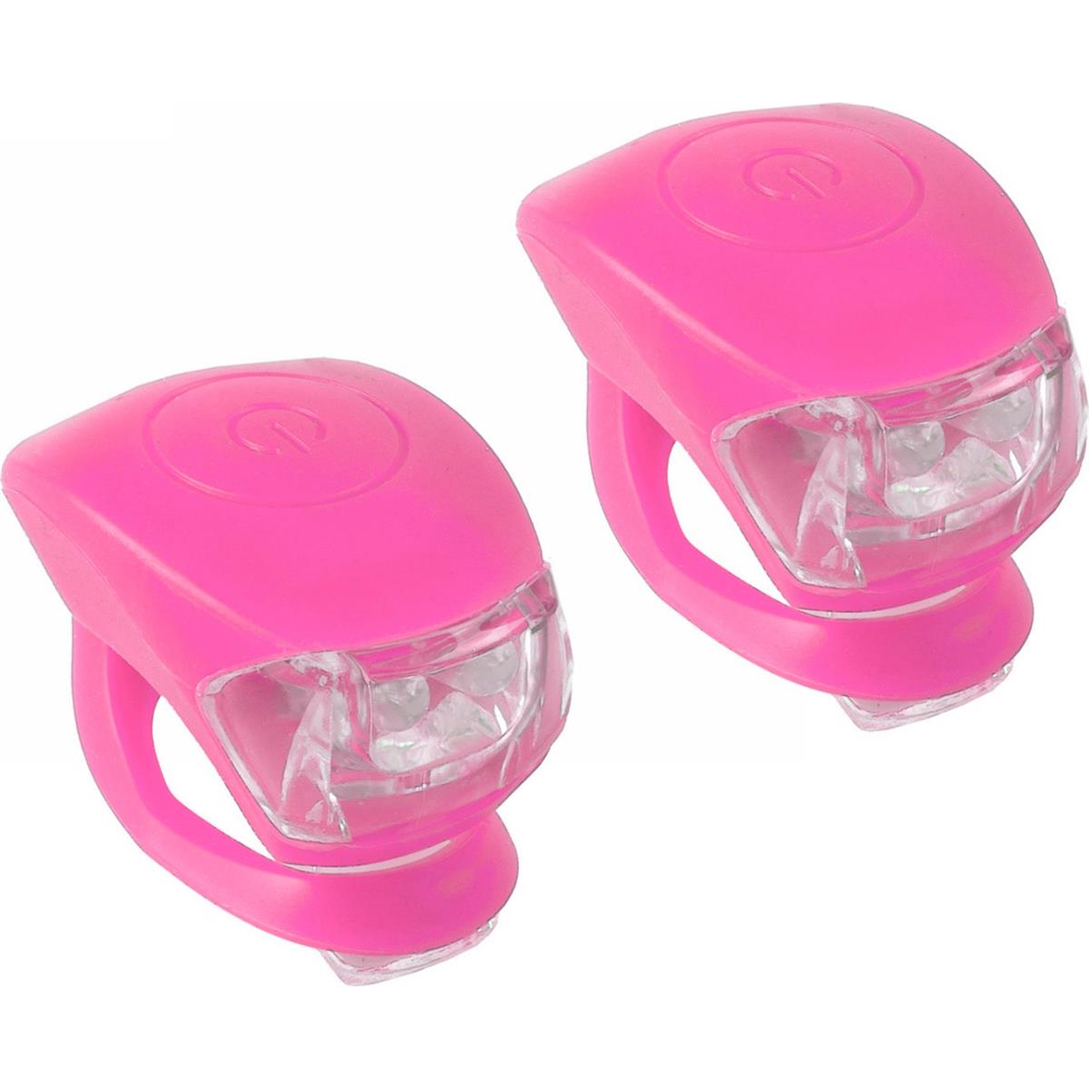 0887539010553 - M-Wave Mini LED Lichterset Rosa aus Silikon mit 3 Funktionen und Batterien