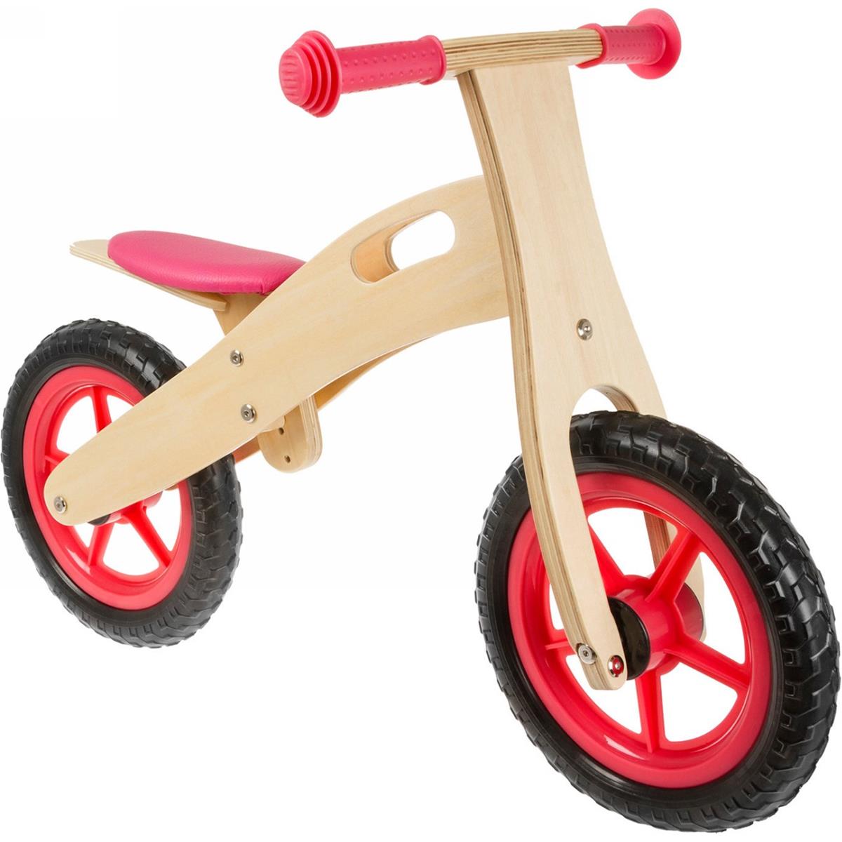 0887539014728 - Holz Rennrad für Kinder 12 Zoll Rot mit verstellbarem Sattel