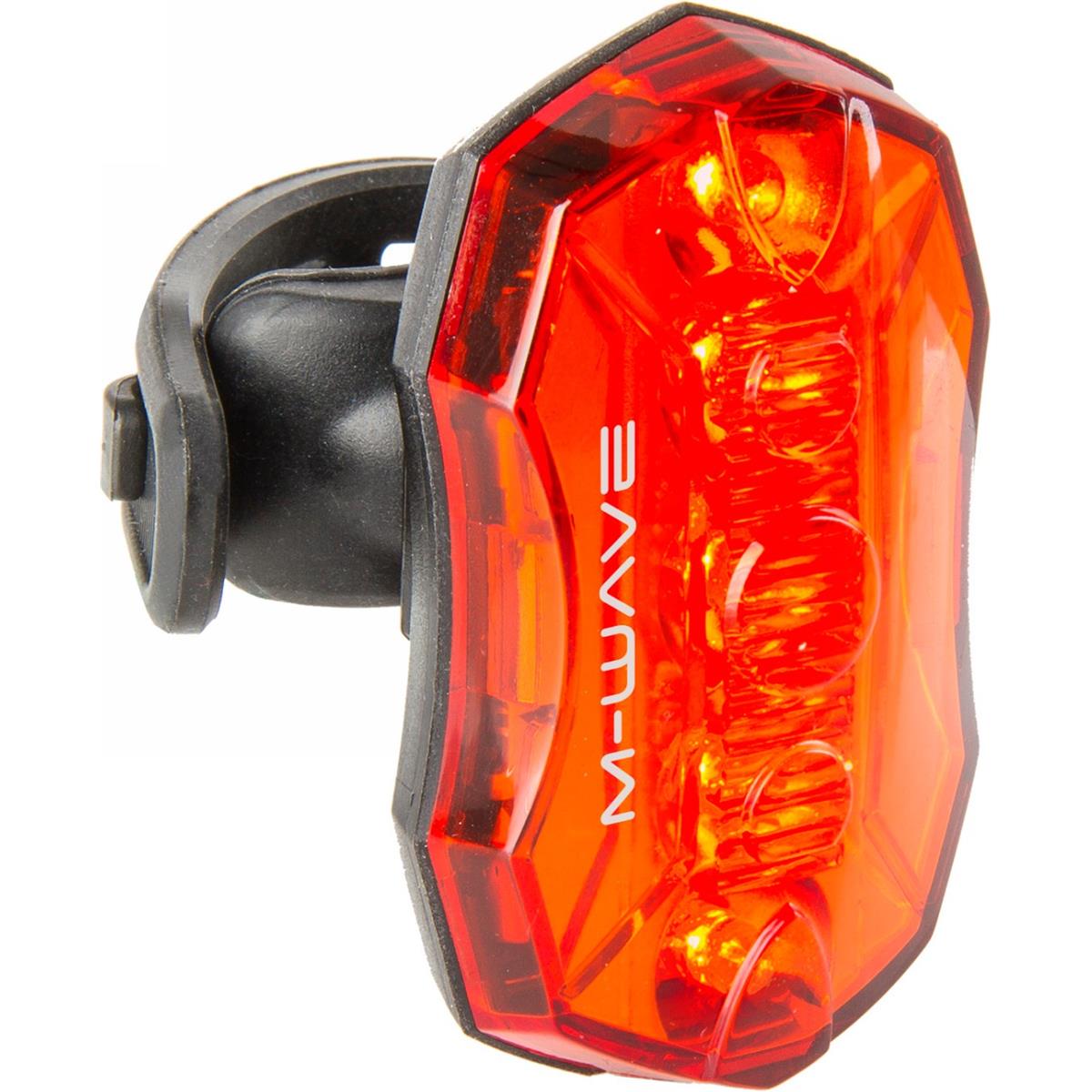 0887539022112 - M-Wave Helios 53 LED Rücklicht Schwarz Rot mit 3 Funktionen und Halterung