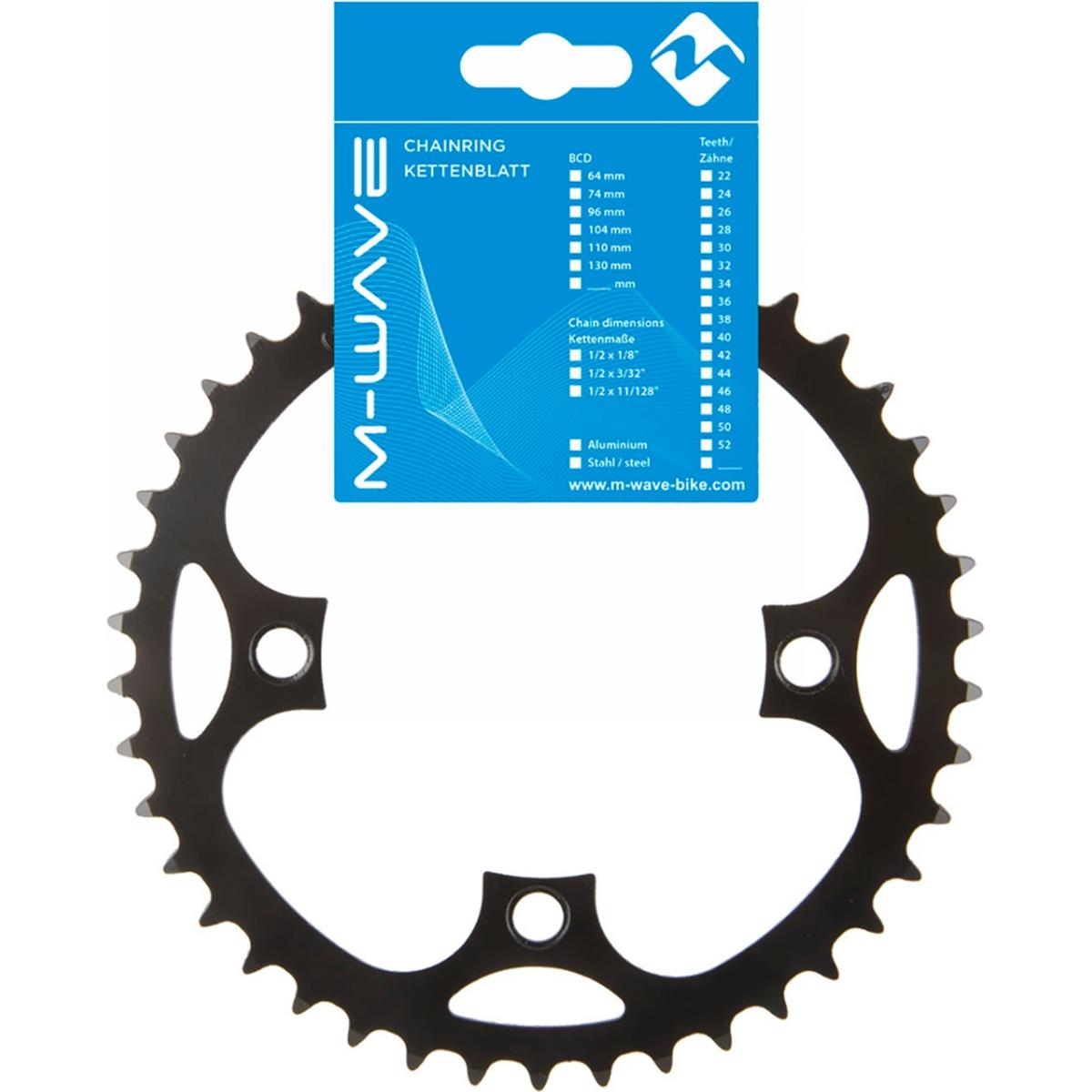 0887539023546 - SAMOX 42T E-Bike Zahnrad 42 Zähne BCD 104mm schwarzer Stahl