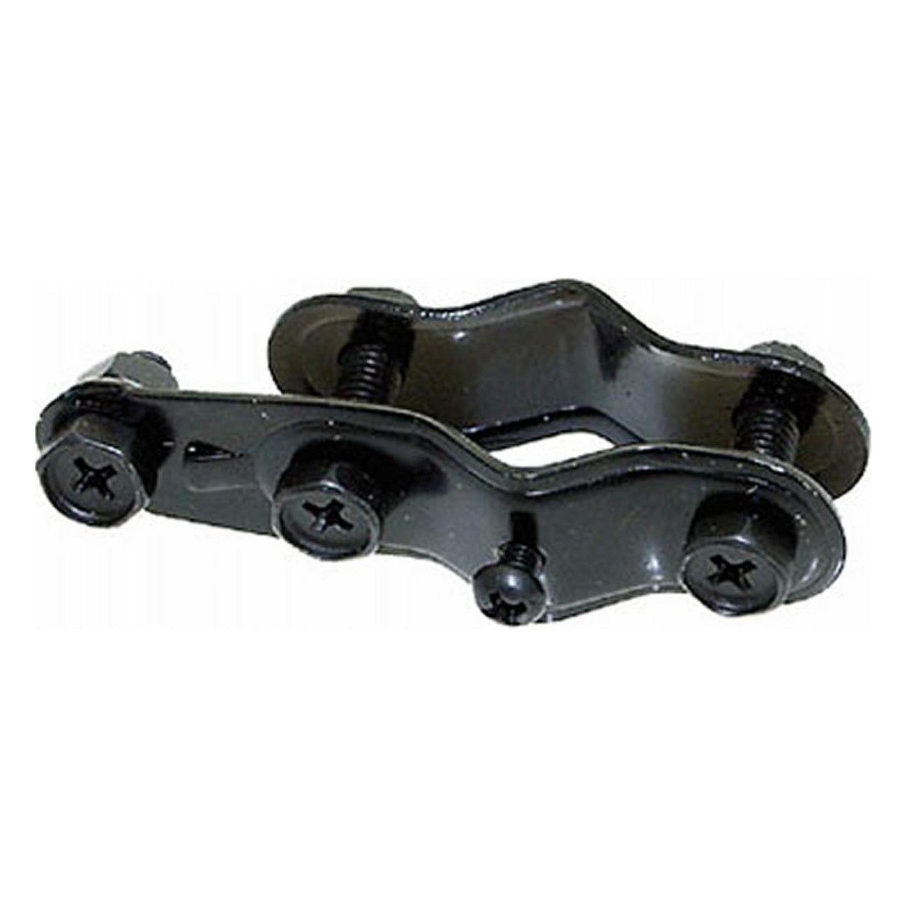 0887539023621 - Dynamo Halter für Gabel aus schwarzem Stahl mit Schrauben und Muttern - 50 Stück Packung