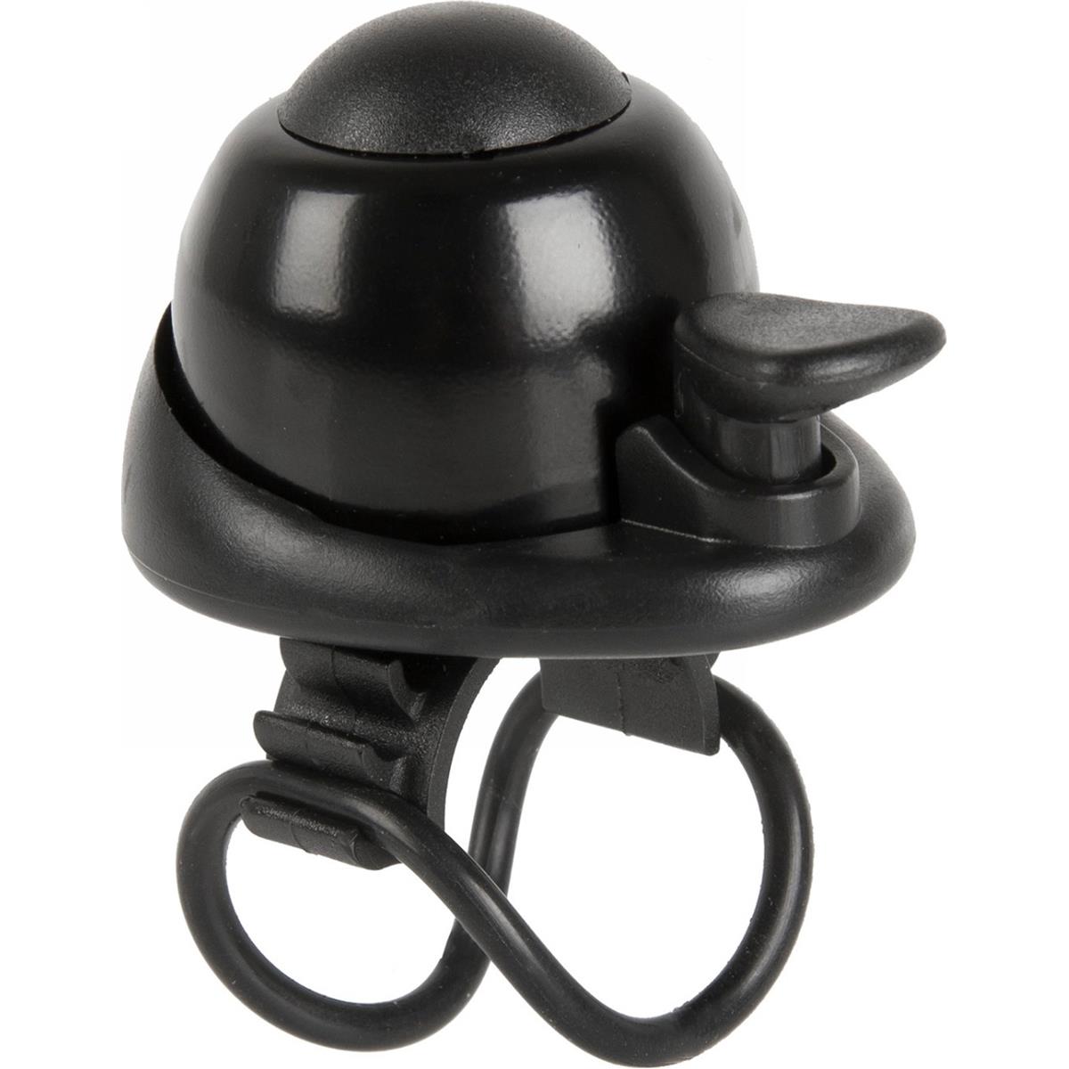 0887539024857 - Mini Glocke Bella Dome Schwarz aus Aluminium 360° drehbar für Fahrrad