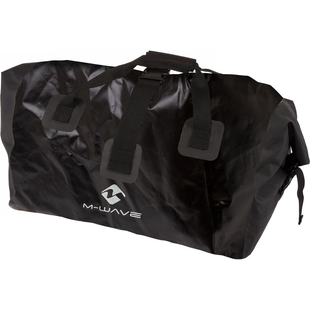 0887539025236 - M-Wave Travellers Bag 120L wasserdichte Fahrradtasche Schwarz reflektierend