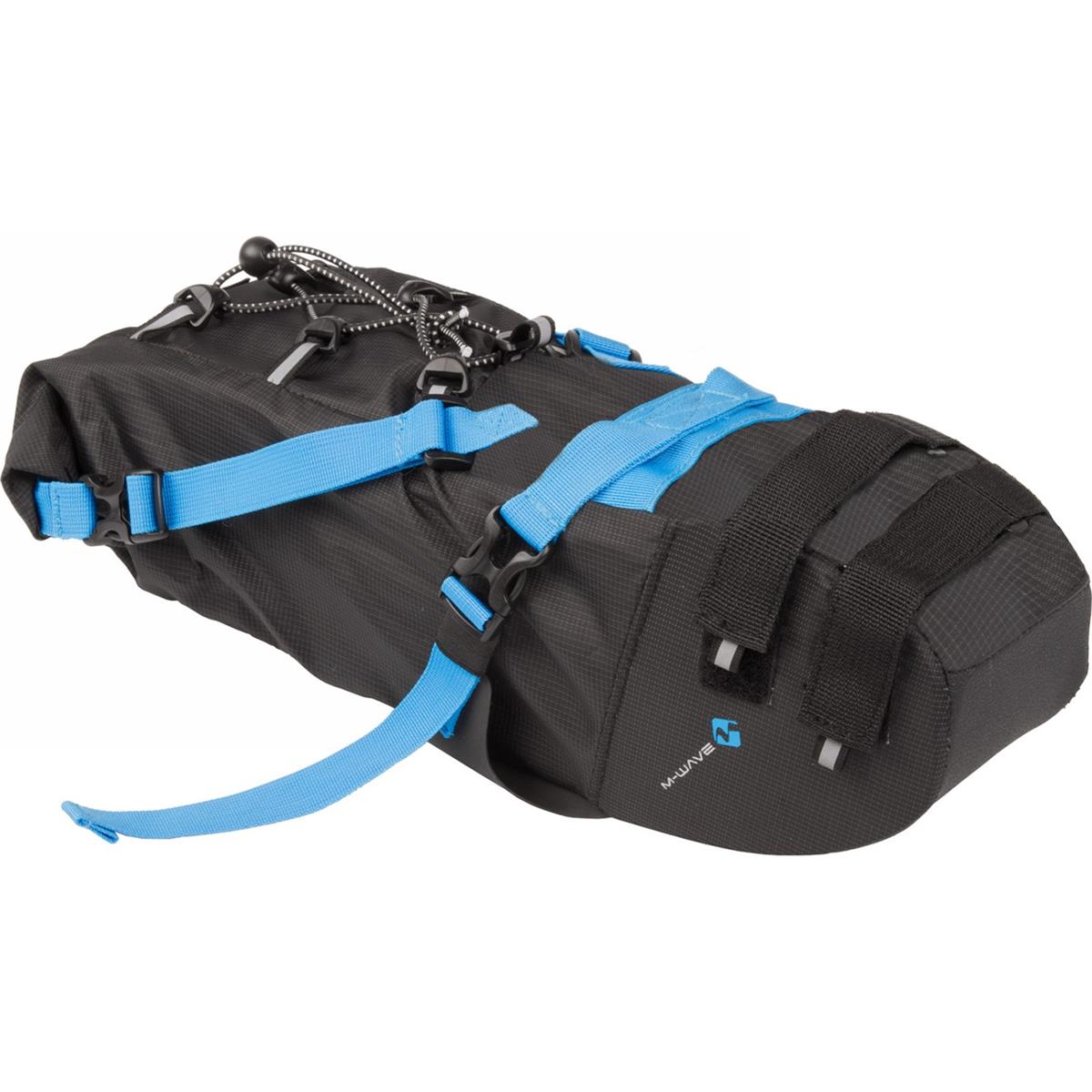 0887539025908 - M-WAVE Rough Ride M Satteltasche Schwarz 5L mit Clip-Halterung und Reflexlabel