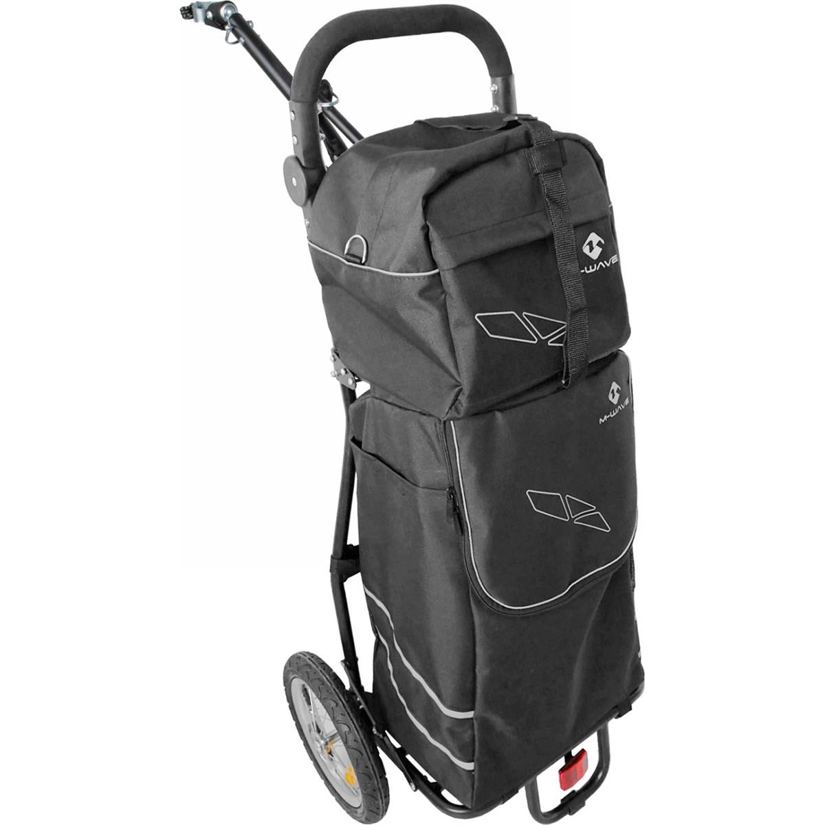 0887539036317 - Fahrradanhänger Stalwart Shop 2 M-Wave 125x56x90 cm 225 kg Schwarz Grau Trolley