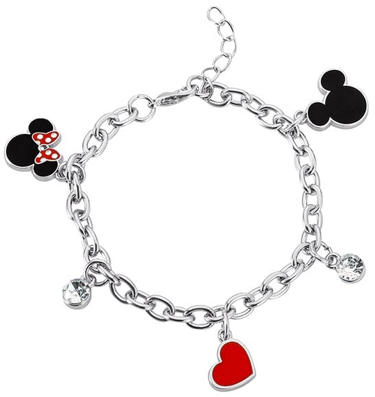 0887746775566 - Mickey und Minnie Armkette silberfarben