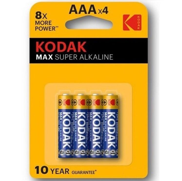 0887930952810 - KODAK - MAX SUPER ALKALINE BATTERIE AAA LR03 BLISTER * 4