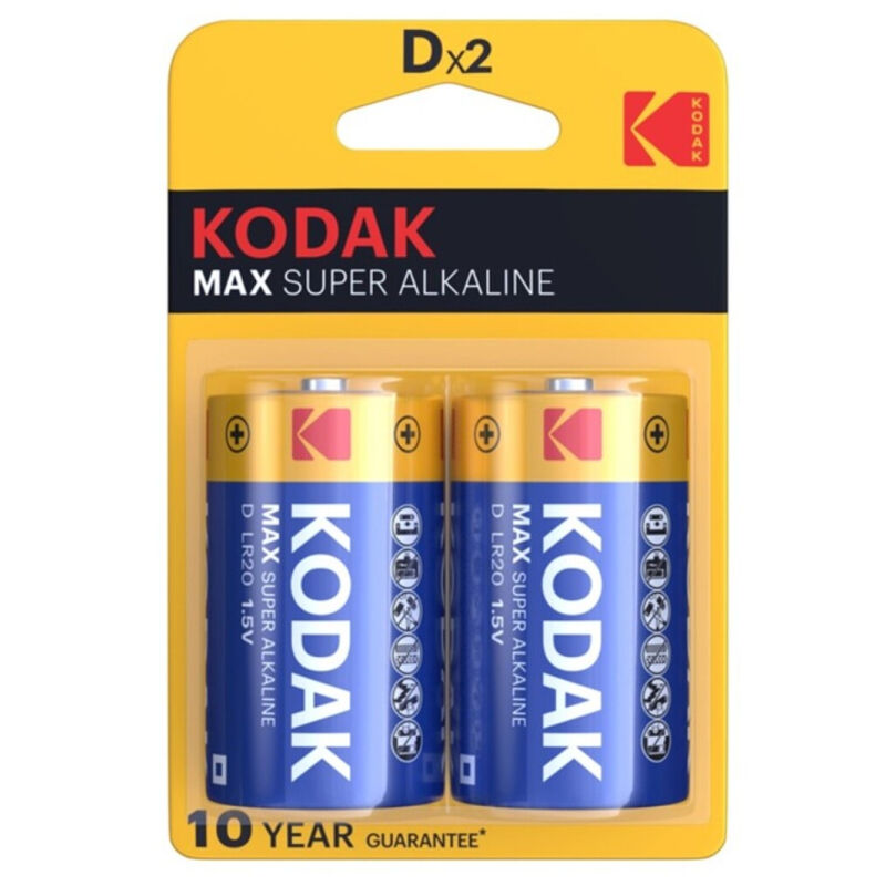 0887930952841 - KODAK - MAX ALKALINE BATTERIE D LR20 2 EINHEIT