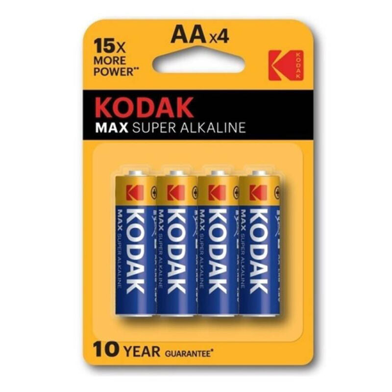 0887930952865 - KODAK - MAX ALKALINE BATTERIE AA LR6 BLISTER * 4