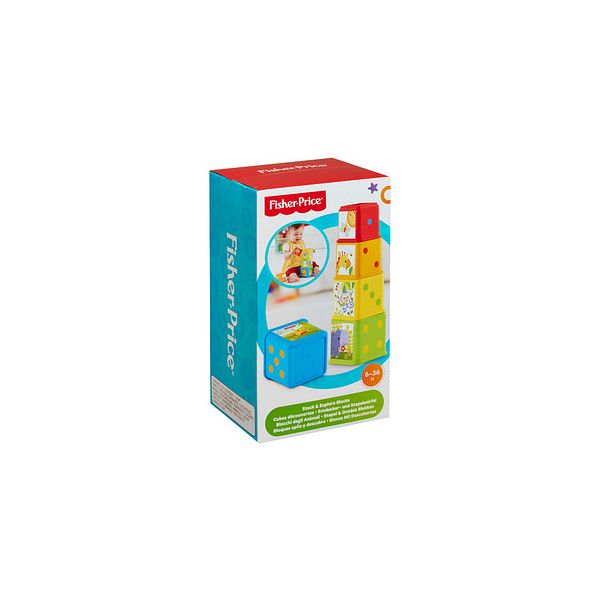 0887961037807 - Fisher-Price Entdecker- und Stapelwürfel Steckspiel Stapelturm Stapel-Spielzeug