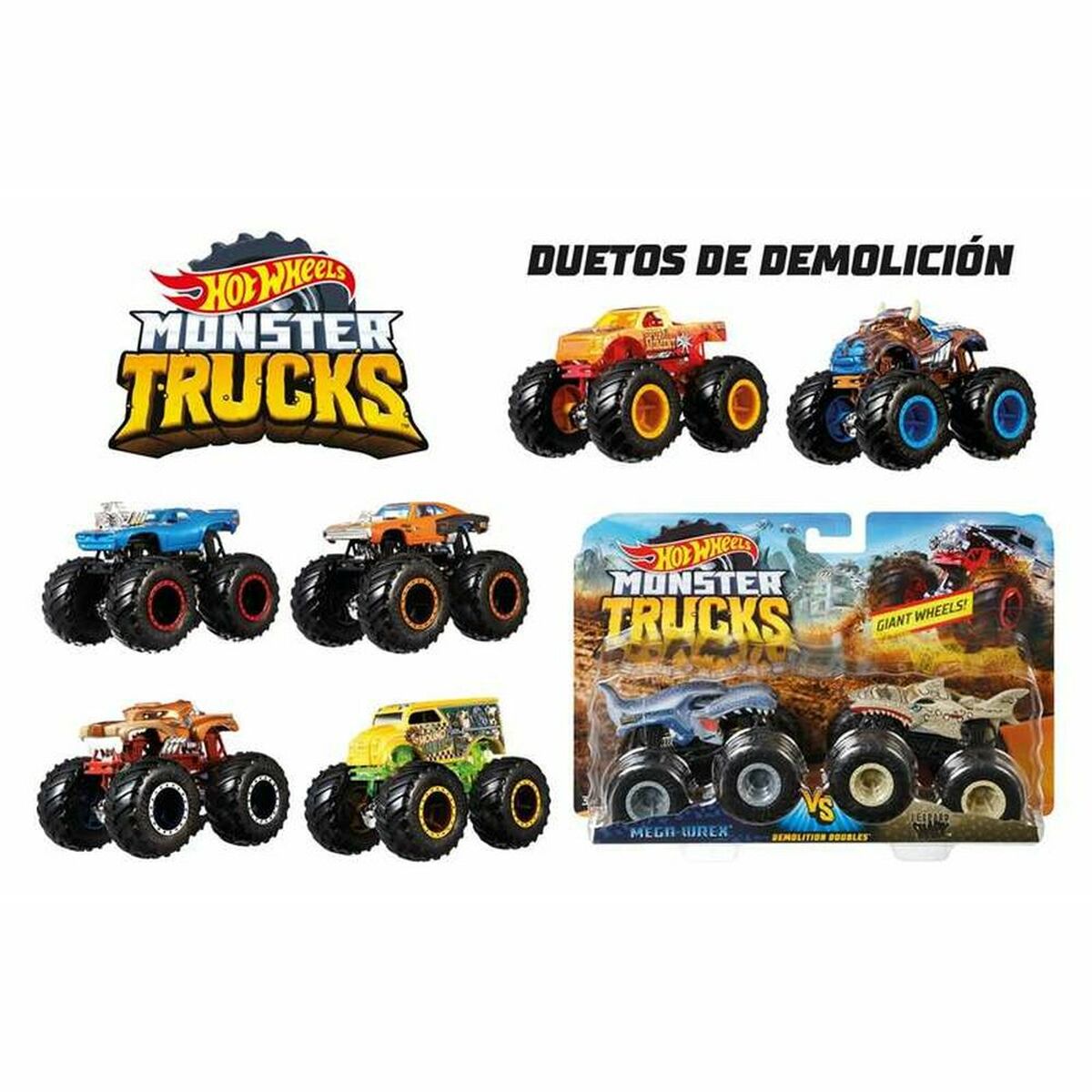 0887961705430 - Monster Trucks 164 Scale 2-Packs (Assorted) 0887961705430 - Monster Trucks 164 Scale 2-Packs (Assorted)