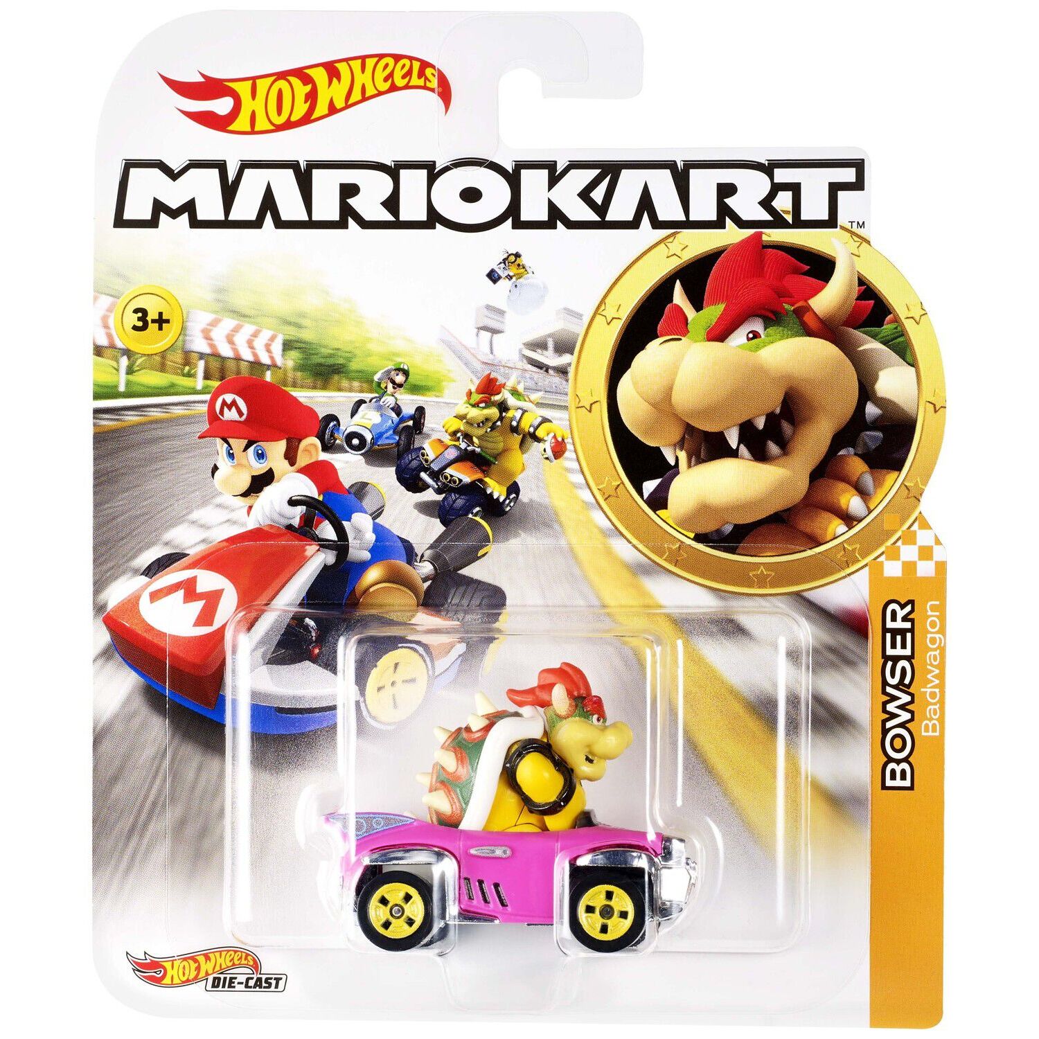 0887961714418 - Vehicule Mario Ass 1 64 (modèle aléatoire) France Hwheels