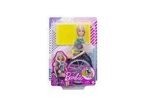 0887961900439 - Fashionistas Doll #165 With Wheelchair & Long Blonde Hair