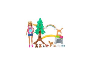 0887961918700 - Barbie - Barbie Waldtier-Forscherin Puppe und Spielset