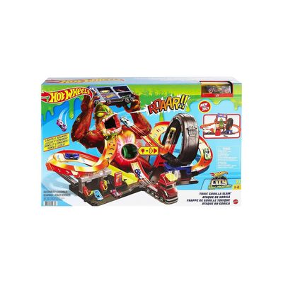 0887961920895 - GTT94 - Hot Wheels - City - Toxic Creatures - Giftiger Gorilla-Angriff inkl Fahrzeug