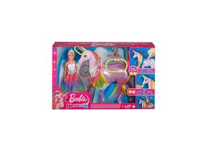 0887961943191 - GWM78 - Barbie - Dreamtopia - Magische Zauberlicht-Einhorn mit Puppe